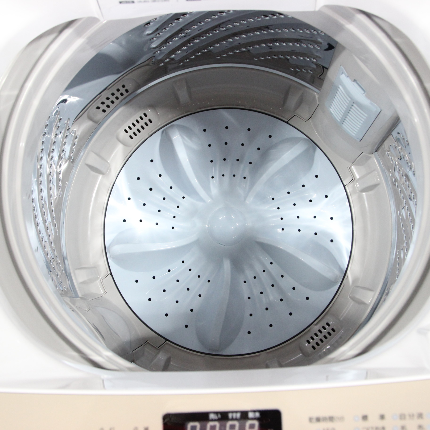 中古】〔展示品〕 全自動洗濯機 本体ホワイト 上部シャンパンゴールド 