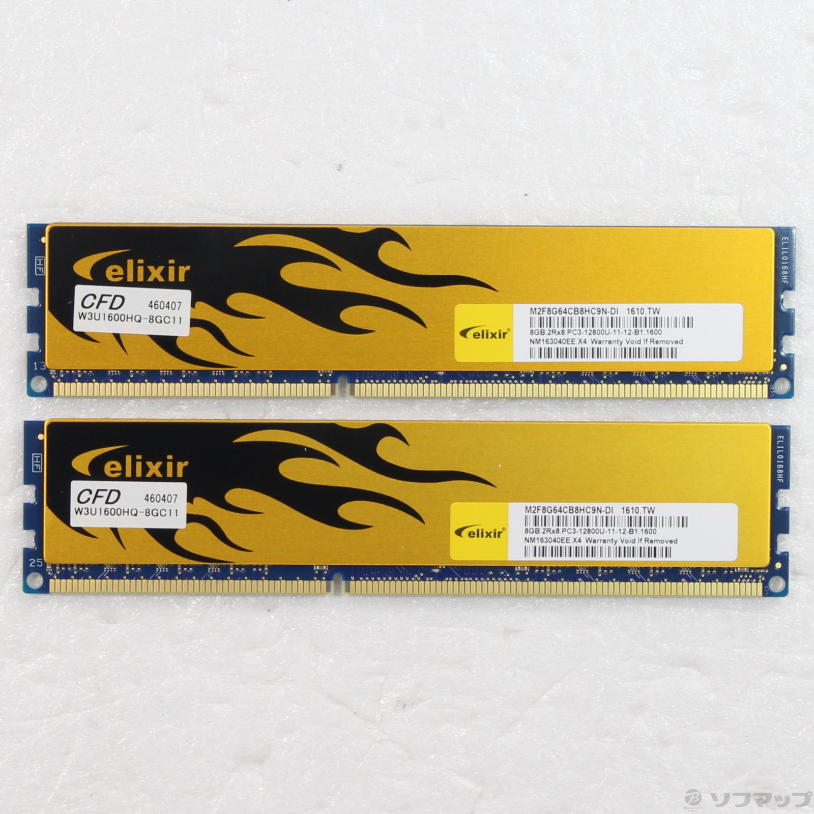 CFD  DDR3-1600 8GB×2枚組 W3U1600HQ-8GC11PC/タブレット