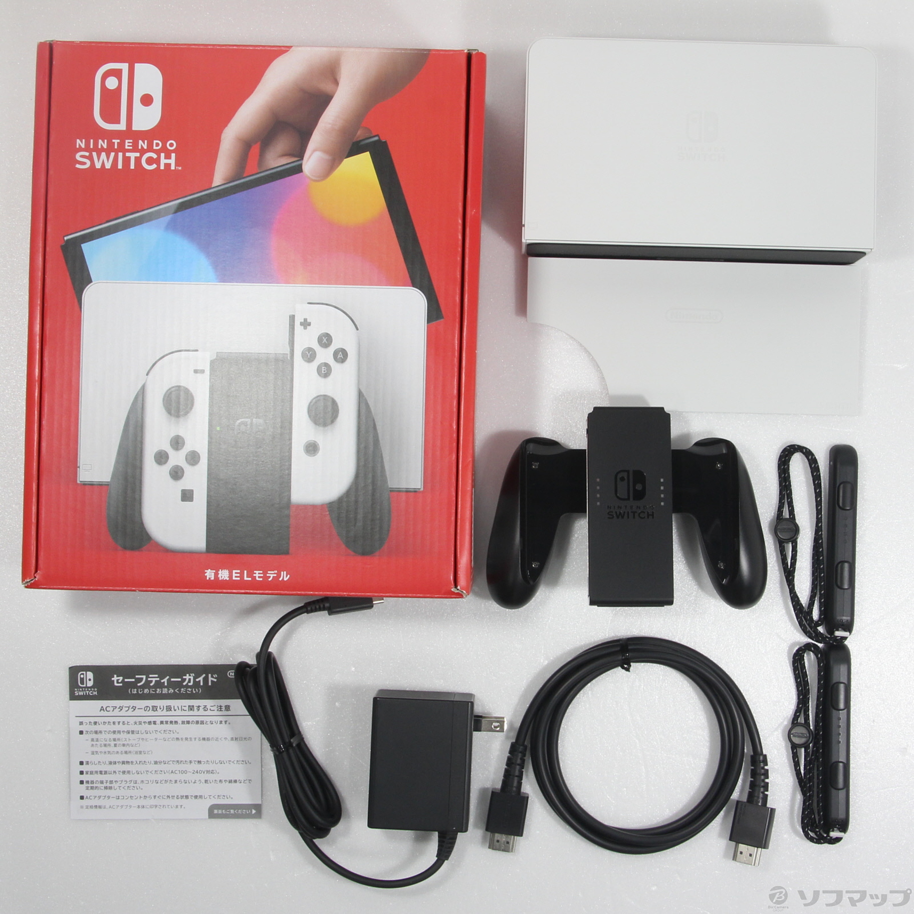 中古品〕 Nintendo Switch 有機ELモデル Joy-Con(L)／(R) ホワイト｜の