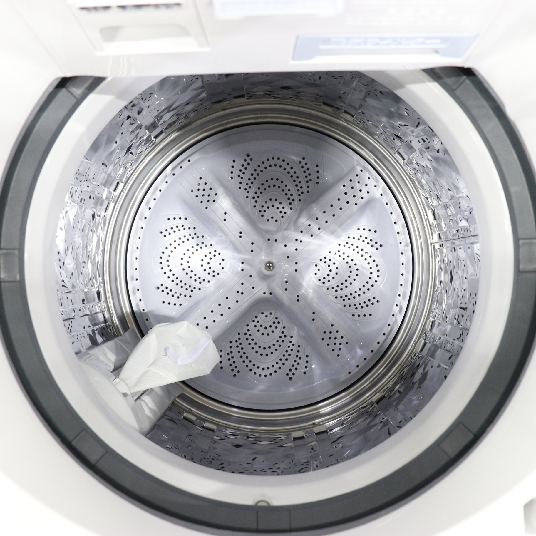 〔展示品〕 縦型乾燥洗濯機 ホワイト系 ES-TX8H-W ［洗濯8.0kg ／乾燥4.5kg ／ヒーター乾燥(排気タイプ) ／上開き］
