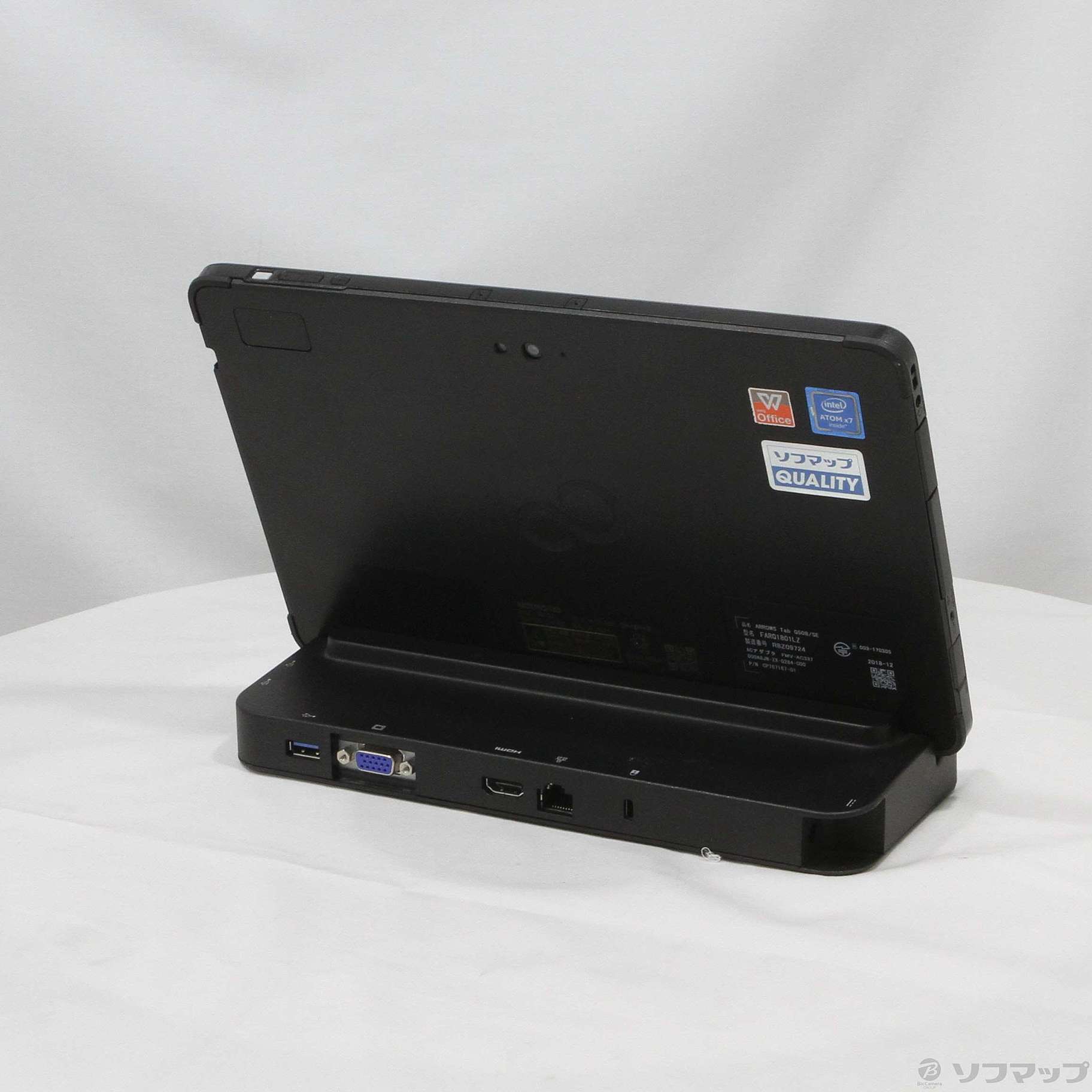 中古】ARROWS Tab Q508／SE FARQ1801LZ 〔Windows 10〕 ［Atom x7 