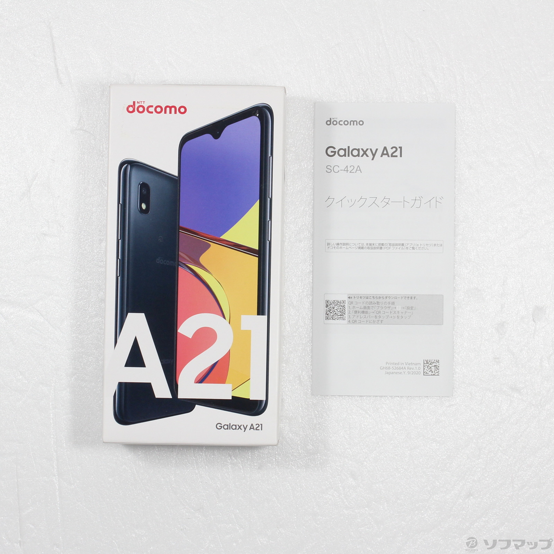 中古】GALAXY A21 64GB ブラック SC-42A docomoロック解除SIMフリー