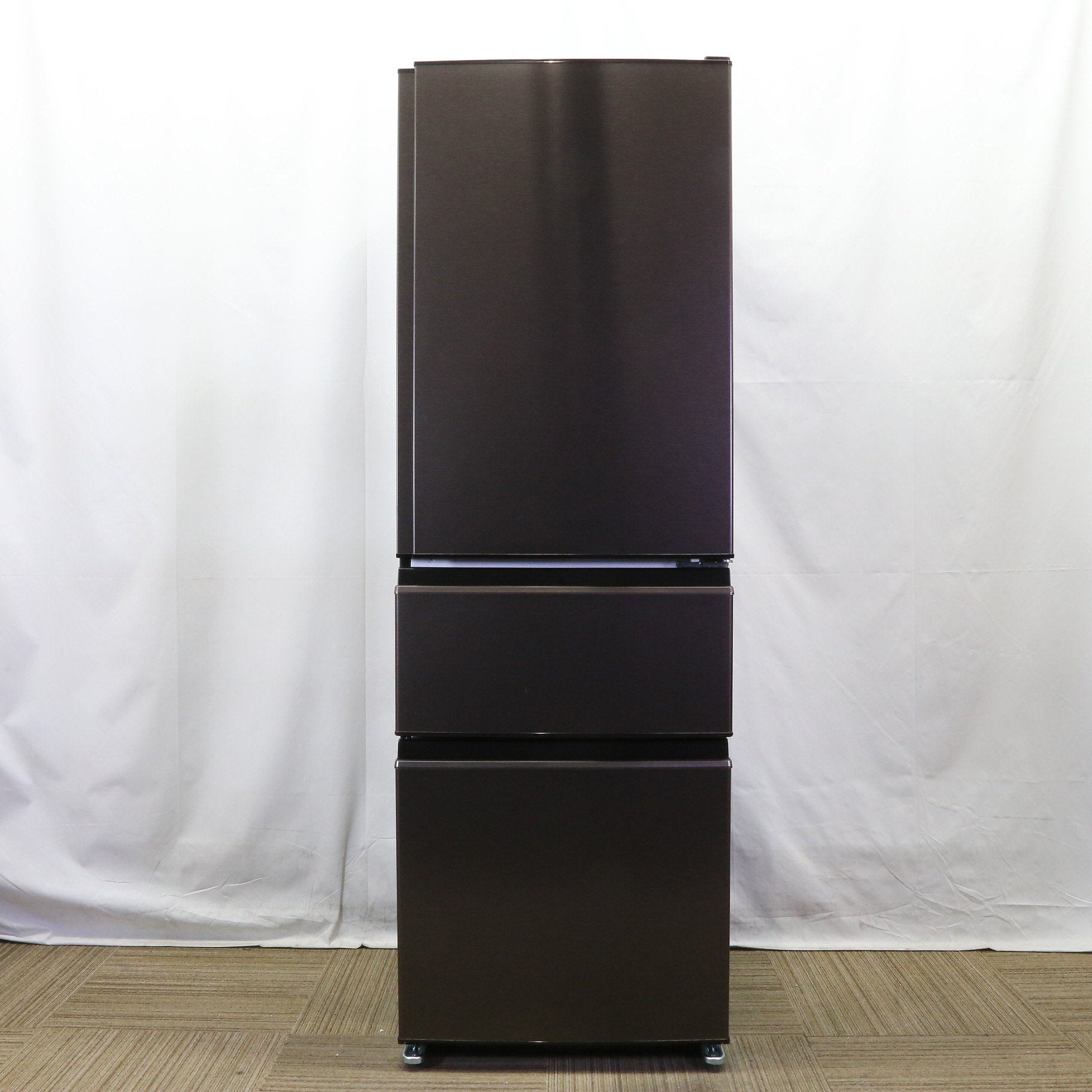 中古】〔中古品〕 冷蔵庫 CXシリーズ ダークブラウン MR-CX37J-T 