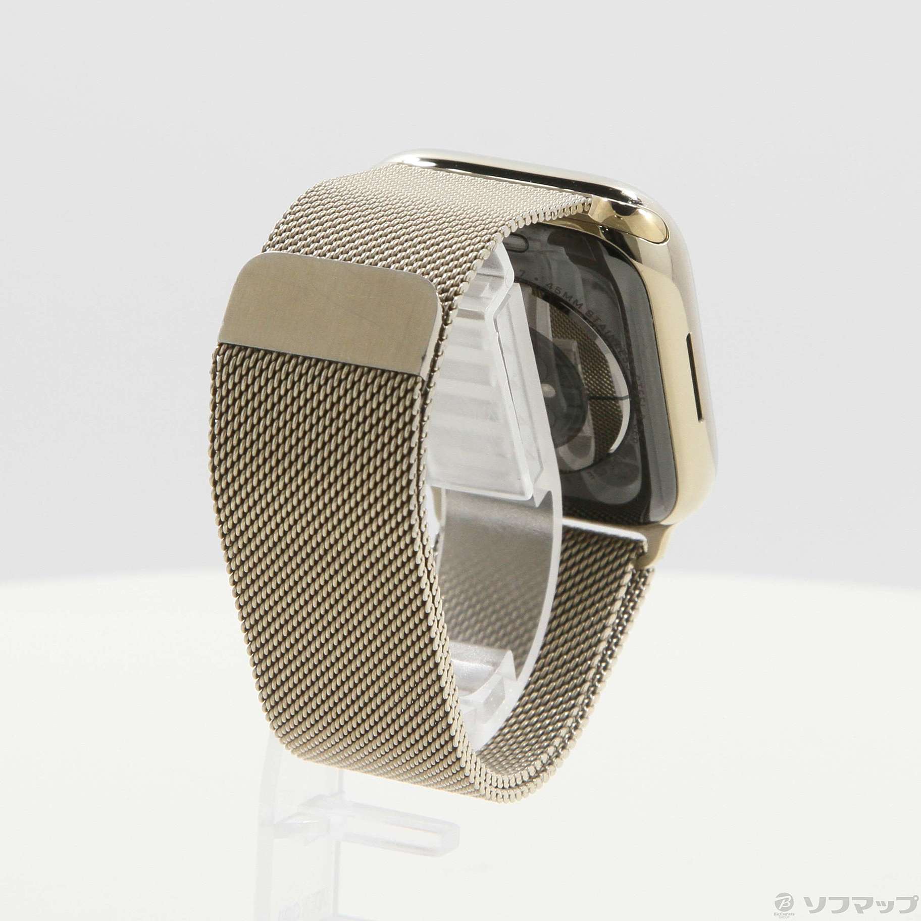 Apple Watch Series 7 GPS + Cellular 45mm ゴールドステンレススチールケース ゴールドミラネーゼループ