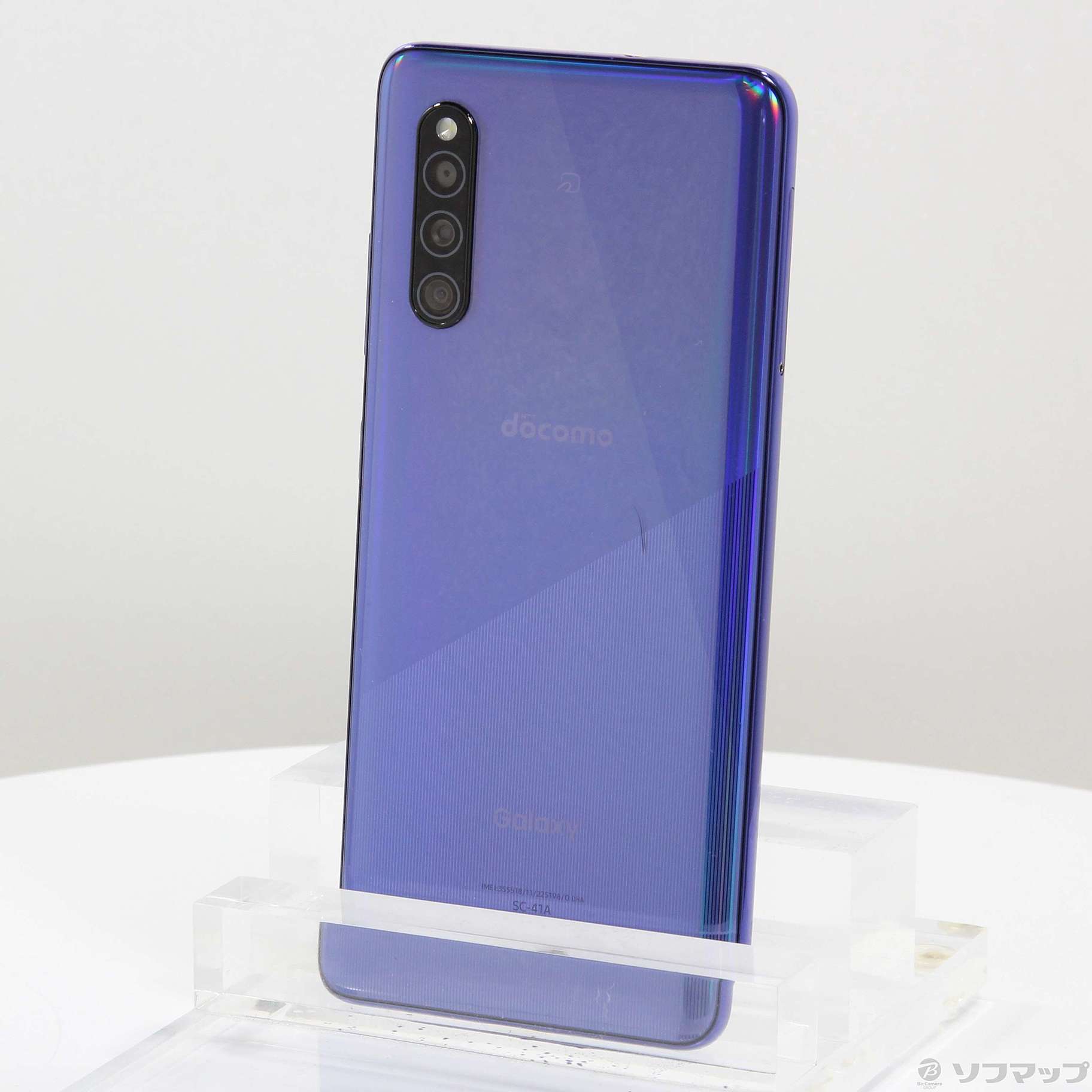 中古品〕 GALAXY A41 64GB ブルー SC-41A docomoロック解除SIMフリー