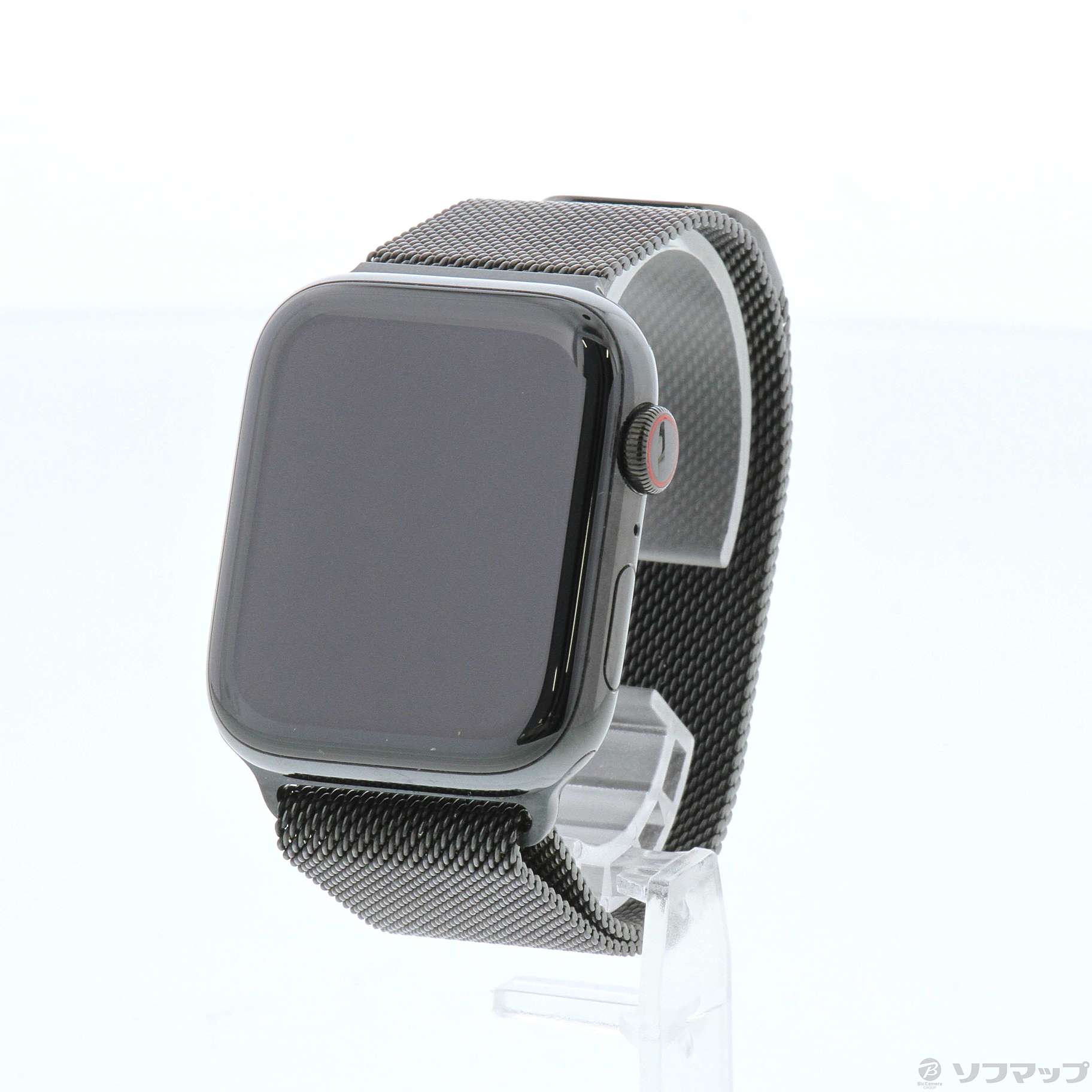 Apple watch 5 ブラックステンレススチール　ブラックミラネーゼループ