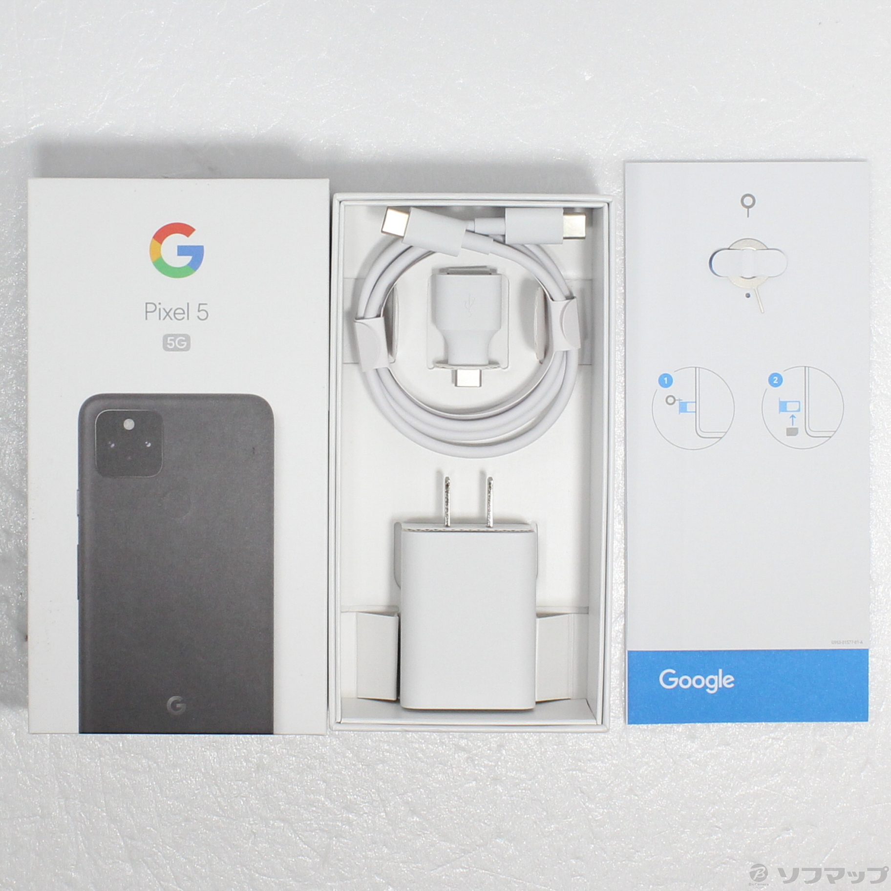 中古】Google Pixel 5 128GB ジャストブラック GA01316-JP SIMフリー