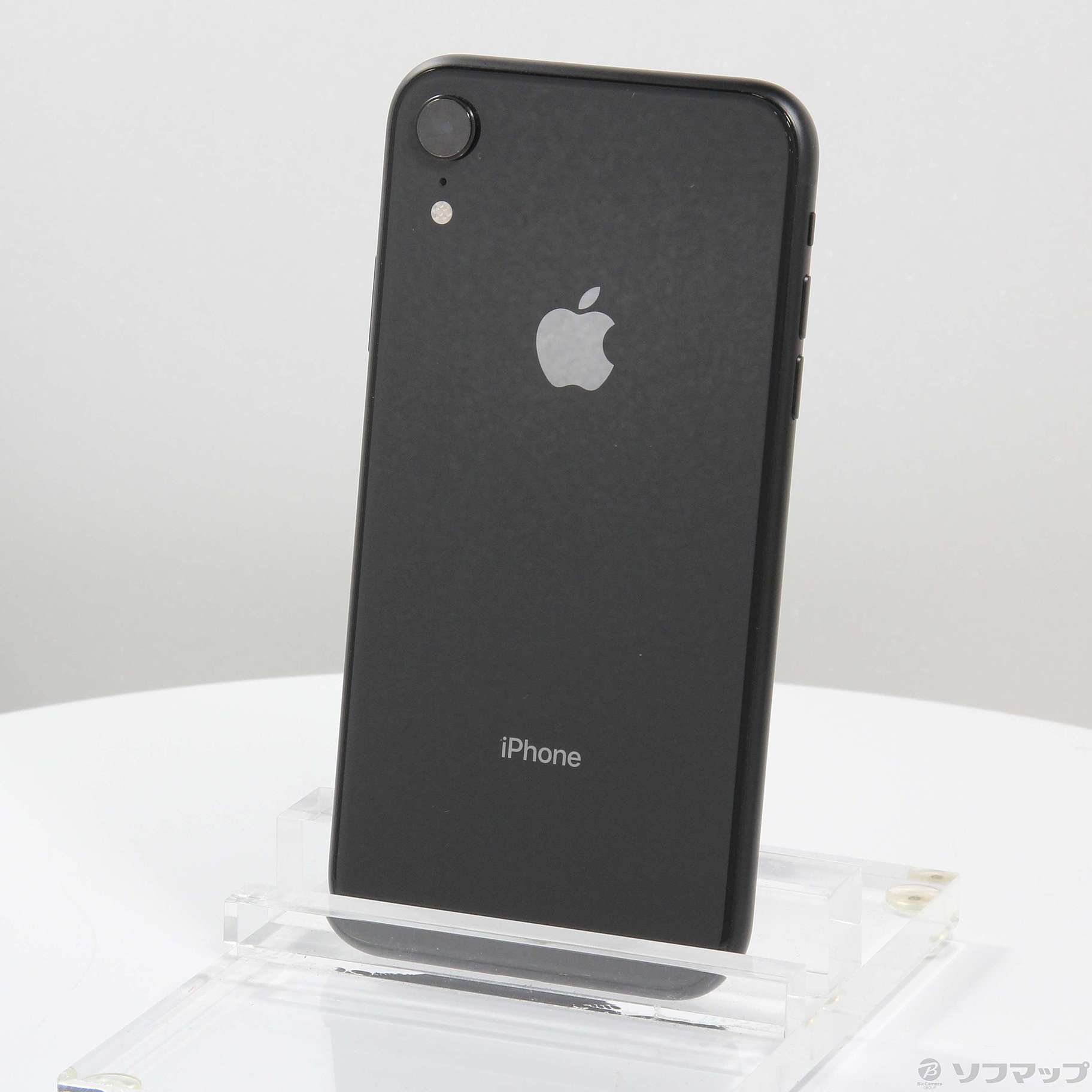 (中古)Apple iPhoneXR 64GB ブラック MT002J/A SIMフリー(384-ud)