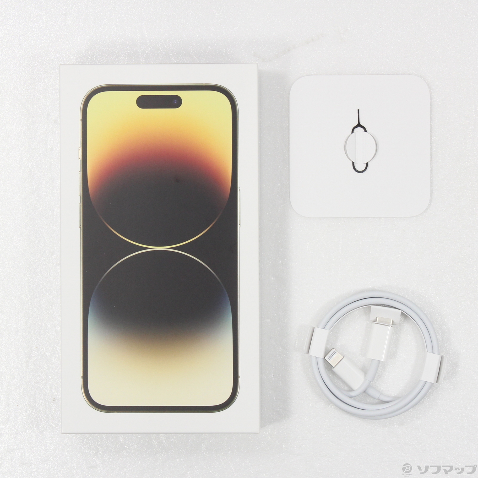 中古】iPhone14 Pro 1TB ゴールド MQ2U3J／A SIMフリー [2133052565710 