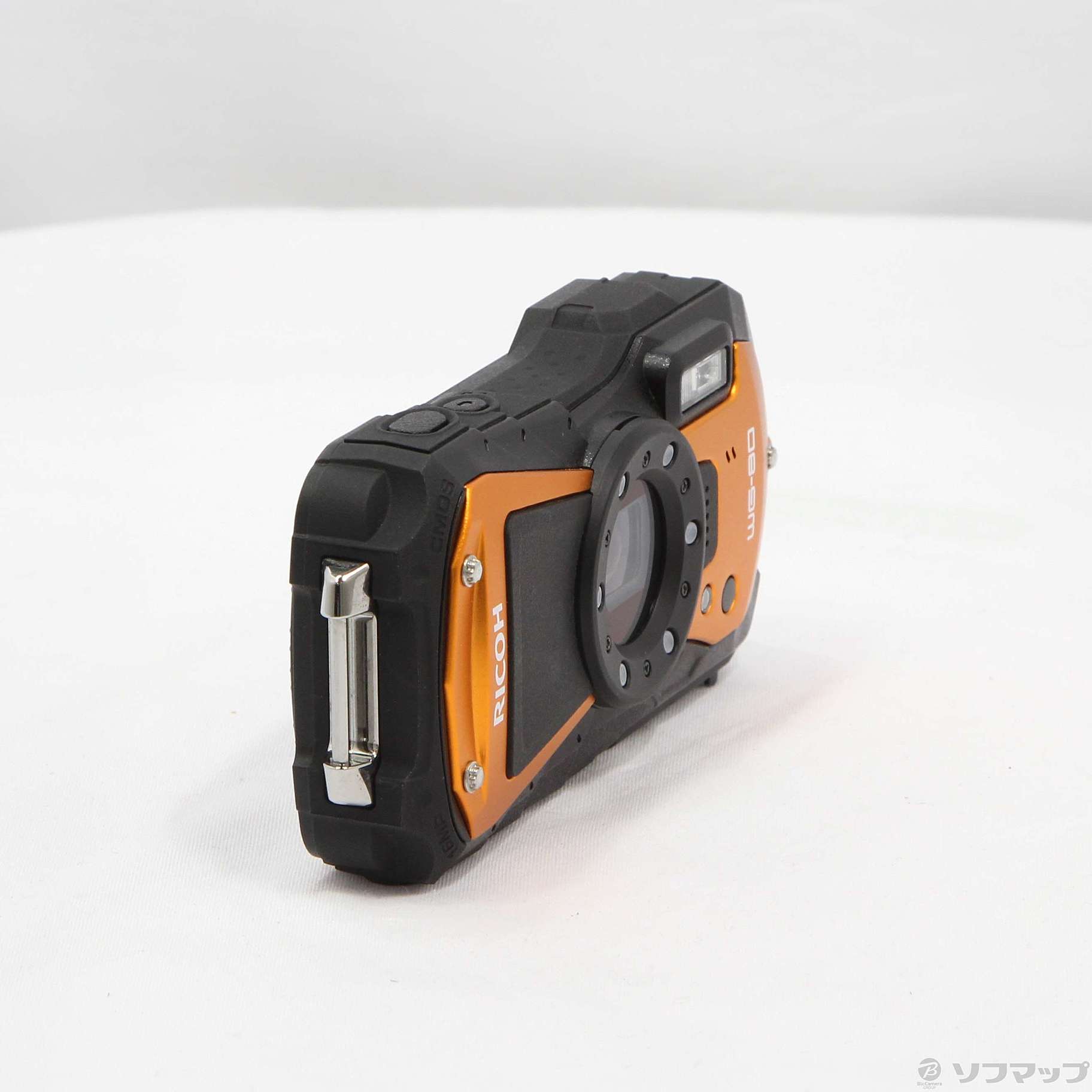 美品】 RICOH リコー デジタルカメラ WG-80 オレンジ