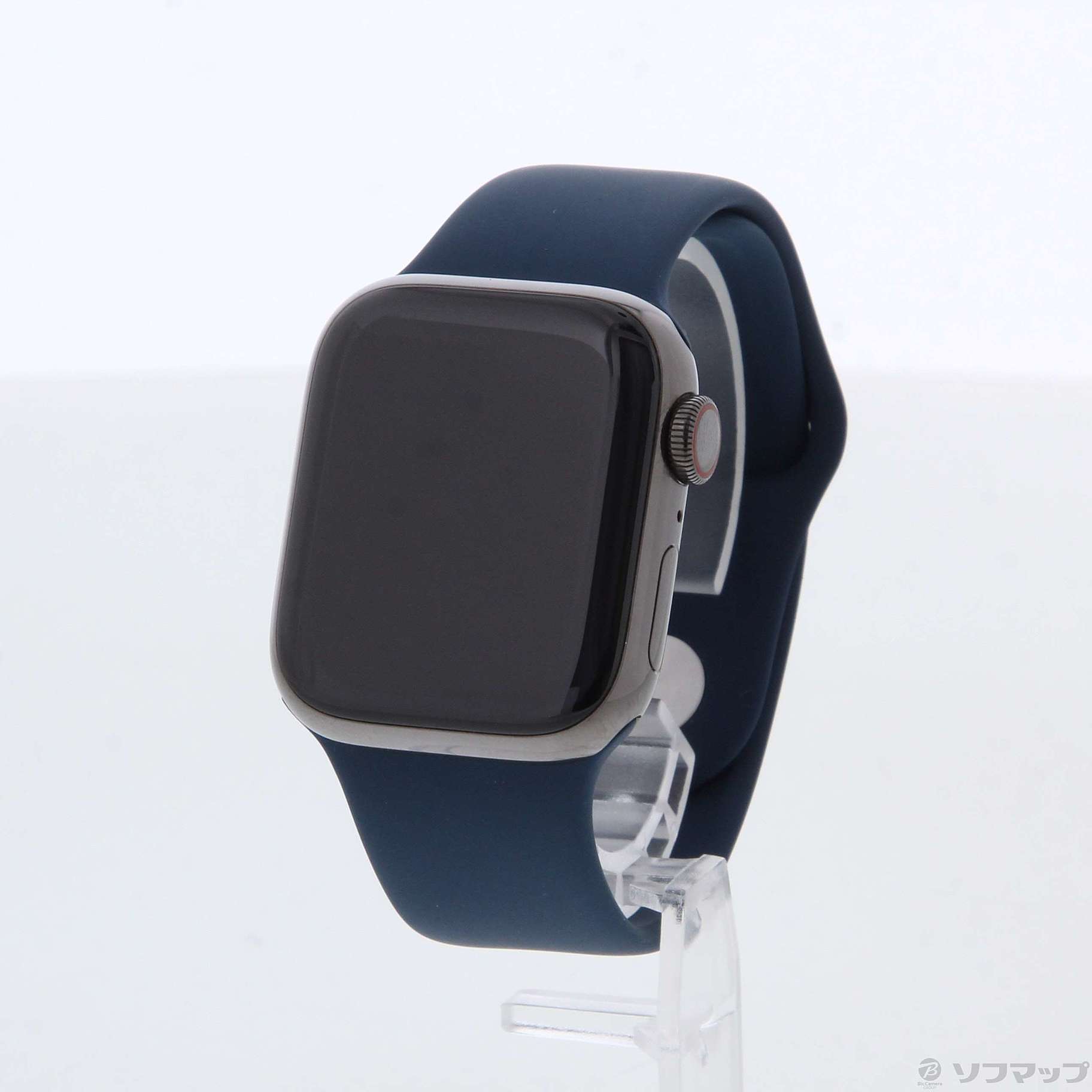 Apple Watch Series 7 GPS + Cellular 41mm グラファイトステンレススチールケース アビスブルースポーツバンド