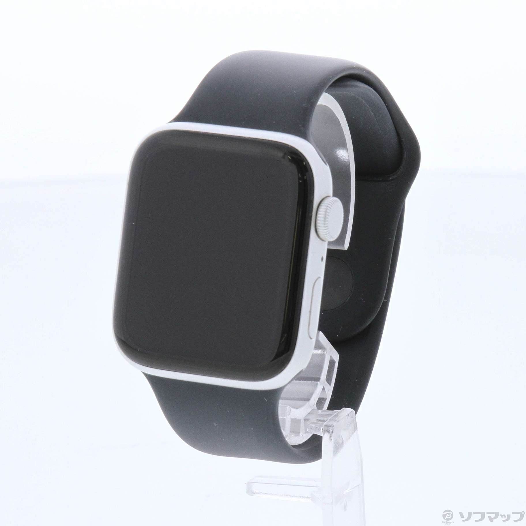 Apple Watch SE 第1世代 GPS 44mm シルバーアルミニウムケース ブラックスポーツバンド