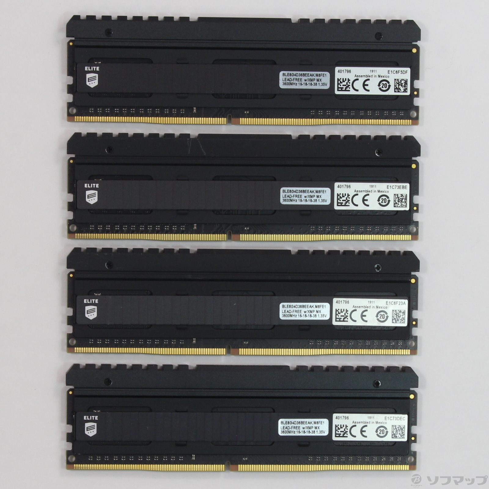 288P DDR4 PC4-28800 DDR4-3600 32GB 8GB×4枚組