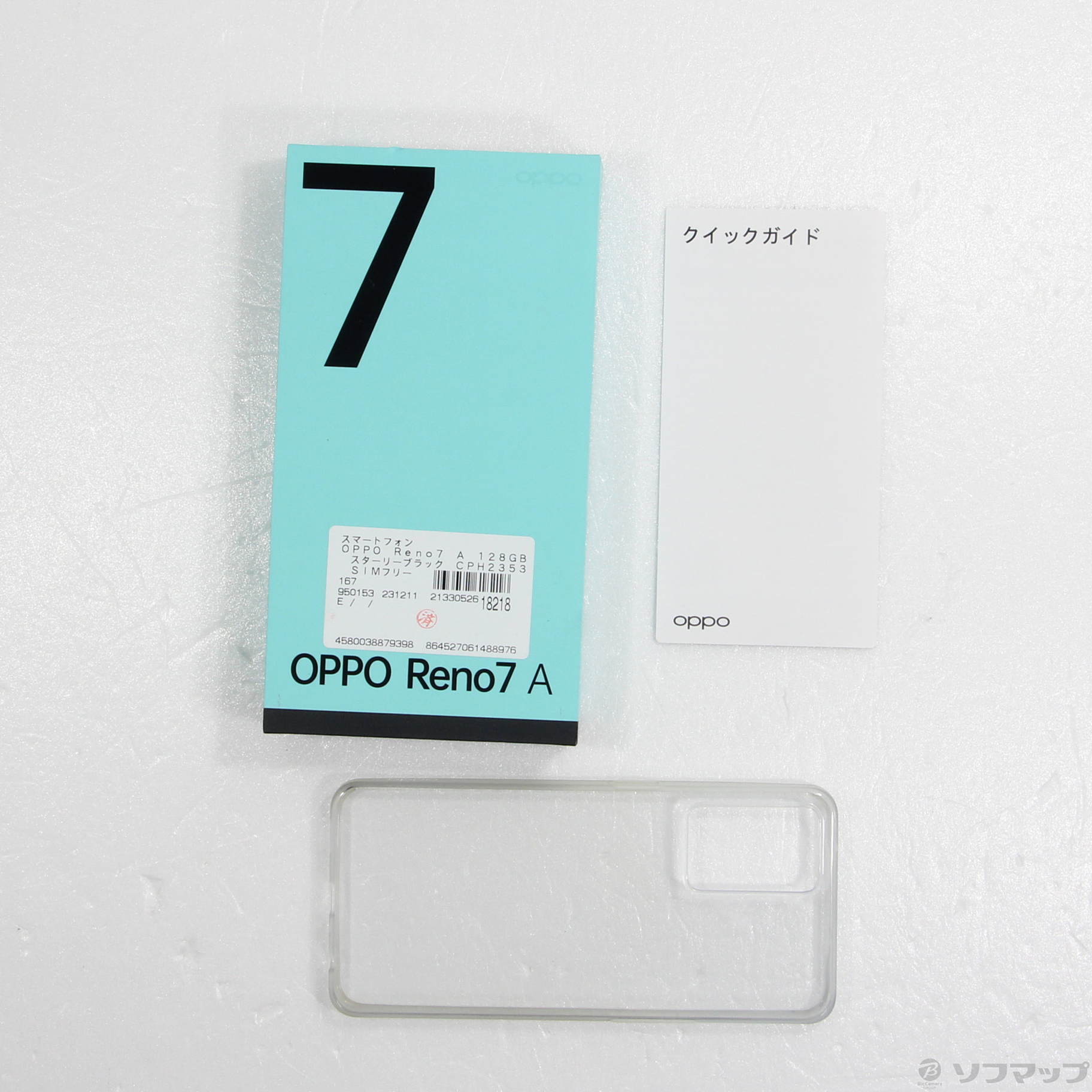 中古】OPPO Reno7 A 128GB スターリーブラック CPH2353 SIMフリー