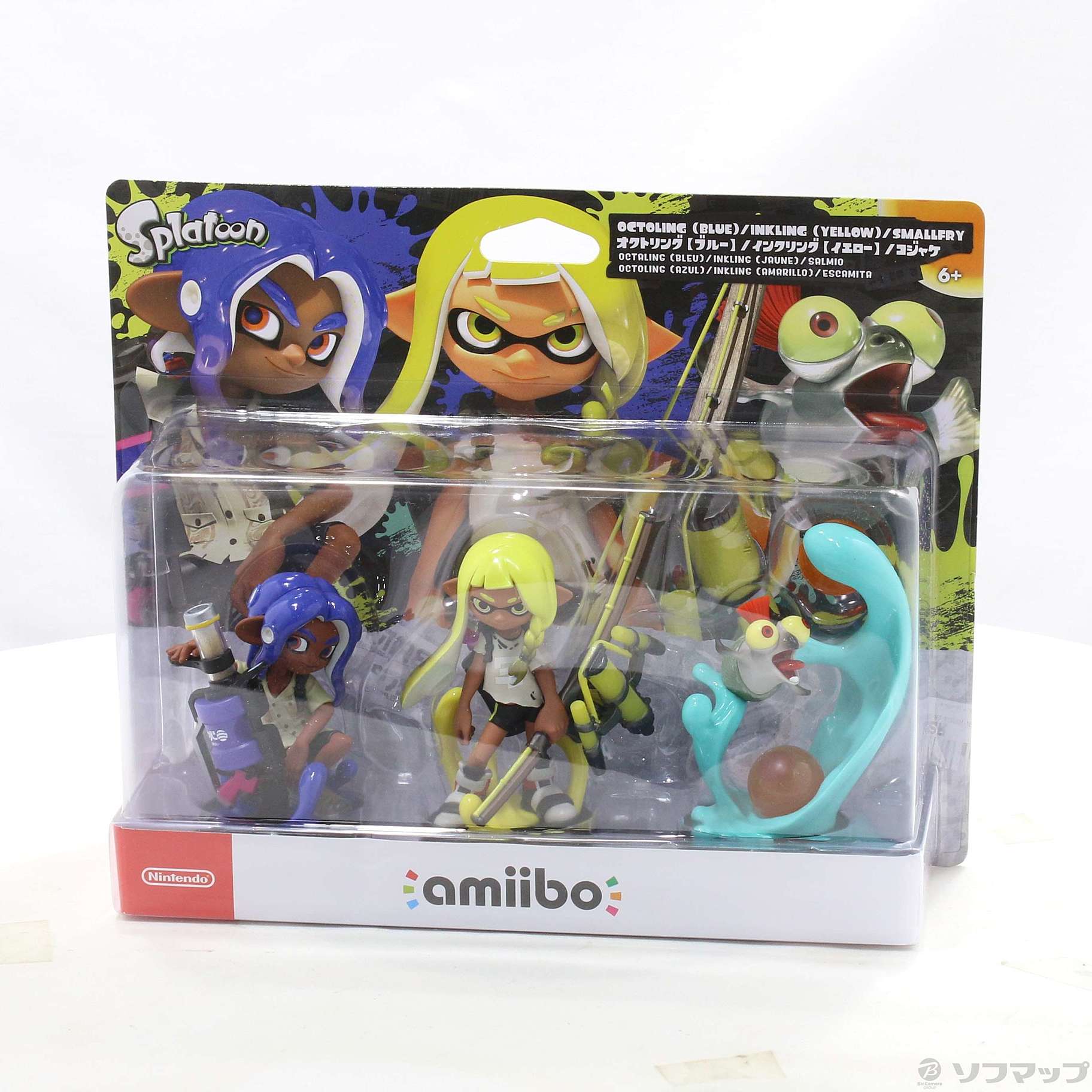 中古】amiibo トリプルセット [インクリング【イエロー】／オクトリング【ブルー】／コジャケ] スプラトゥーンシリーズ  [2133052624615] - リコレ！|ビックカメラグループ ソフマップの中古通販サイト