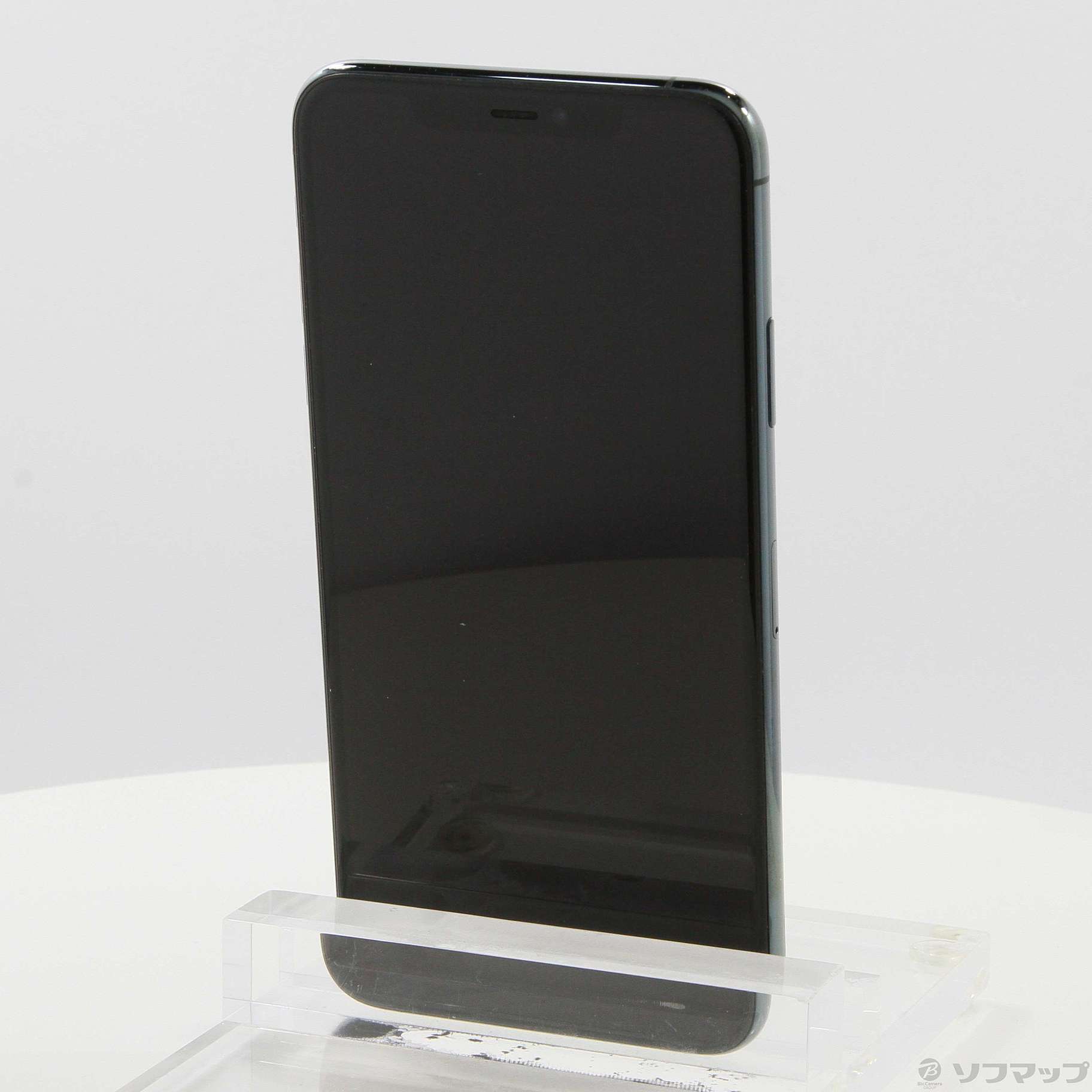 中古】iPhone11 Pro Max 256GB ミッドナイトグリーン NWHM2J／A