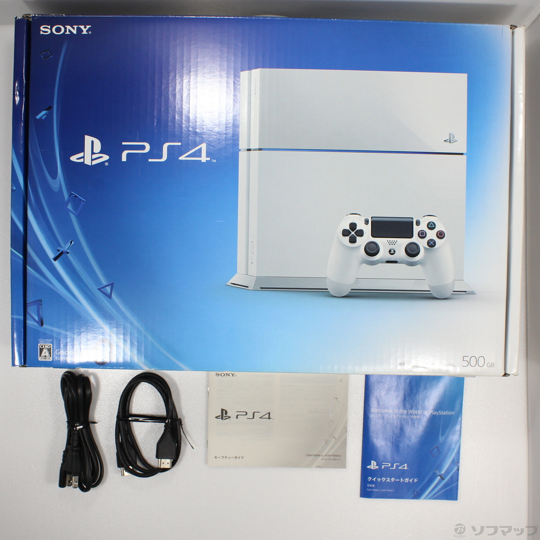 SONY PlayStation4 グレイシャーホワイト CUH-1100Aゲームソフト ...