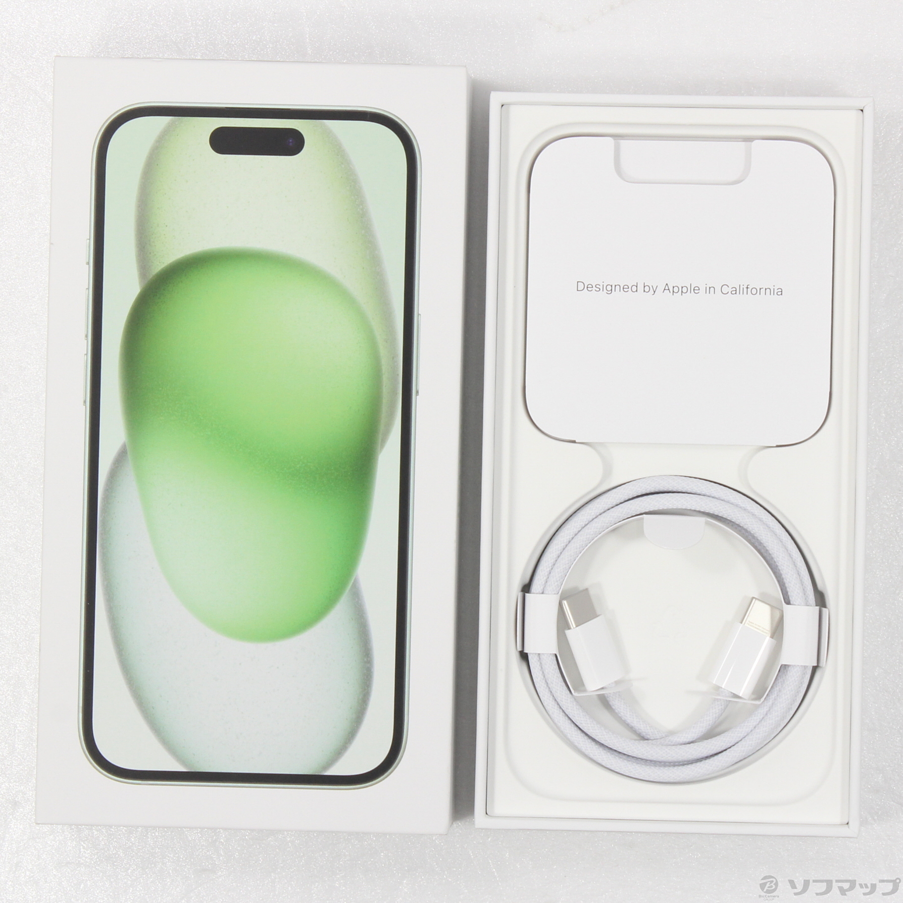 中古】iPhone15 128GB グリーン MTMM3J／A SIMフリー [2133052664345