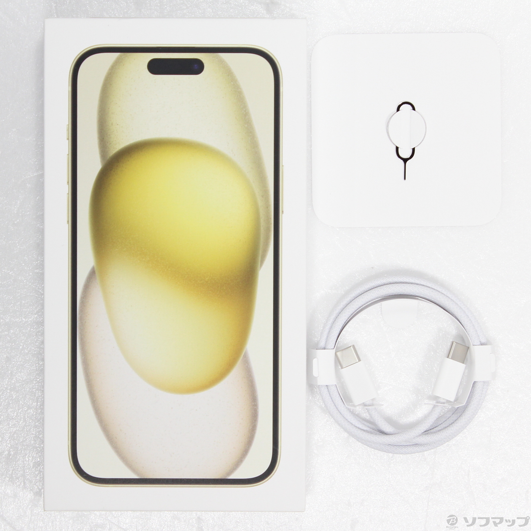 中古】iPhone15 Plus 128GB イエロー MU0A3J／A SIMフリー