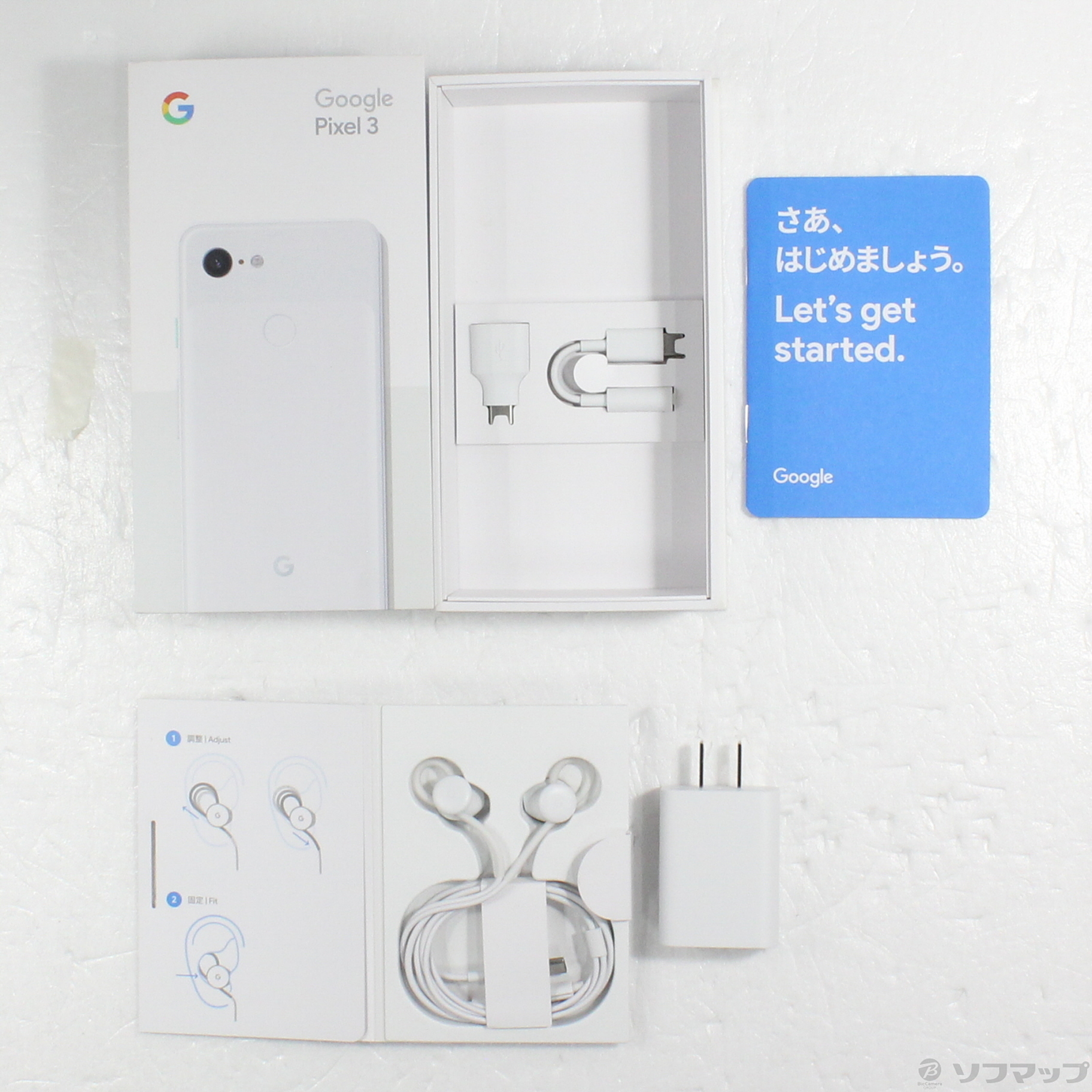 中古】Google Pixel 3 64GB クリアリーホワイト G013B SoftBank