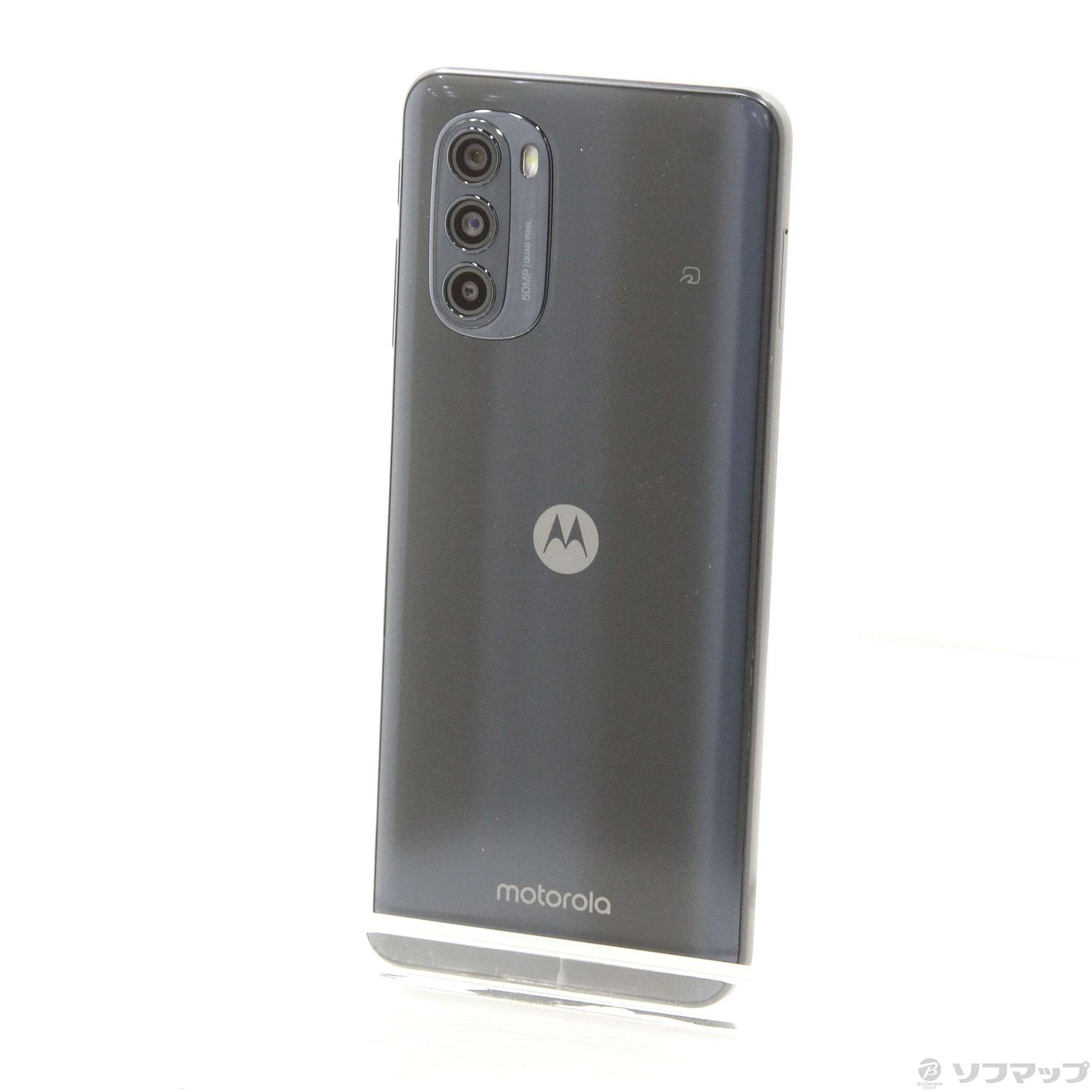 中古】moto g52j 5G 128GB インクブラック PATM0000JP SIMフリー