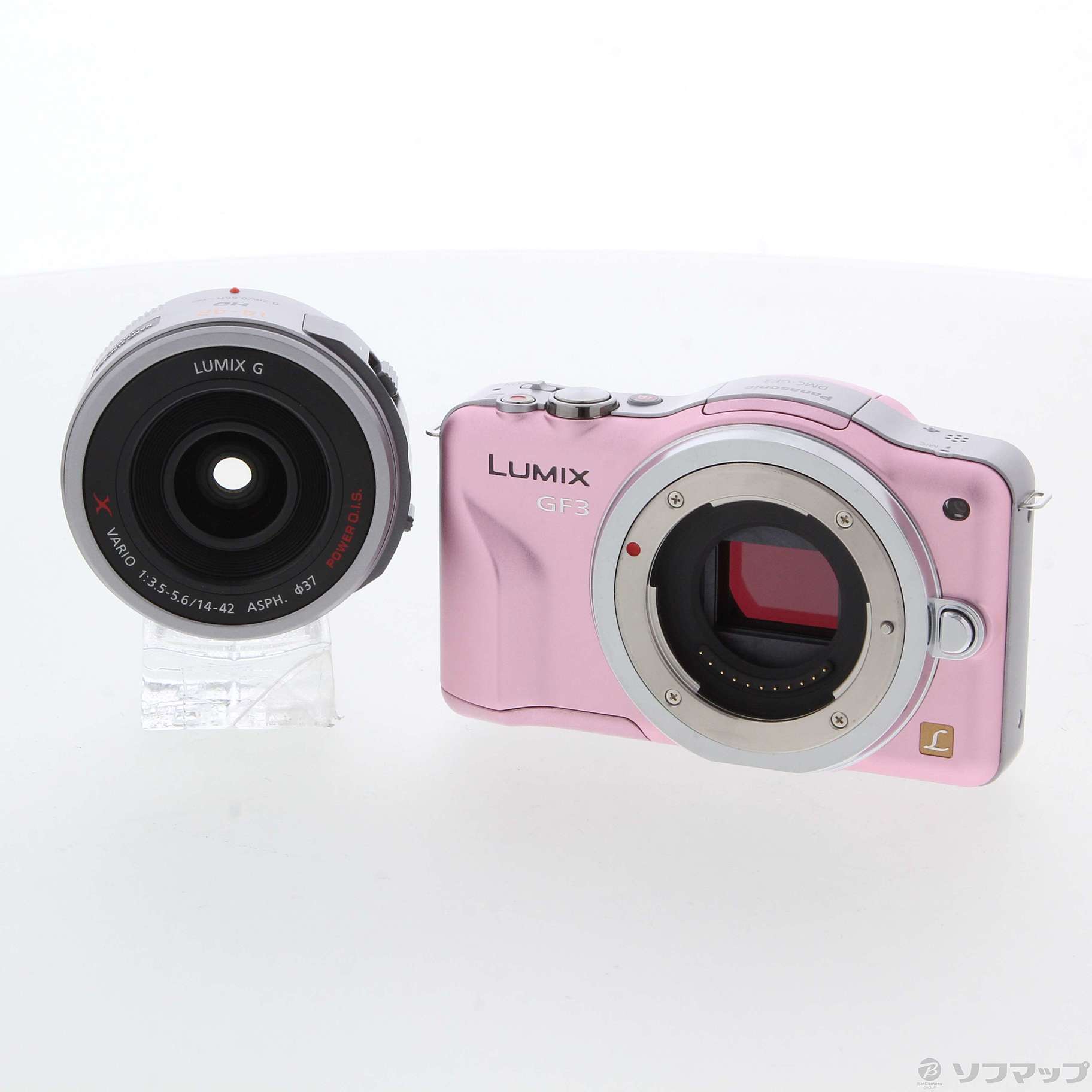 タッチ操作OK☆極美品☆ Panasonic LUMIX DMC-GF3 レンズキット ピンク