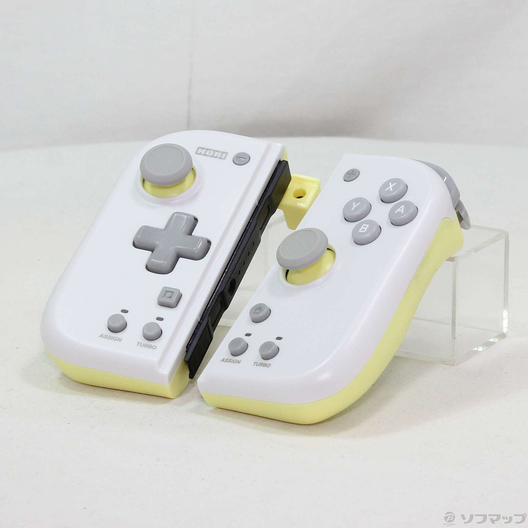 中古】グリップコントローラー Fit for Nintendo Switch LIGHT GRAY 
