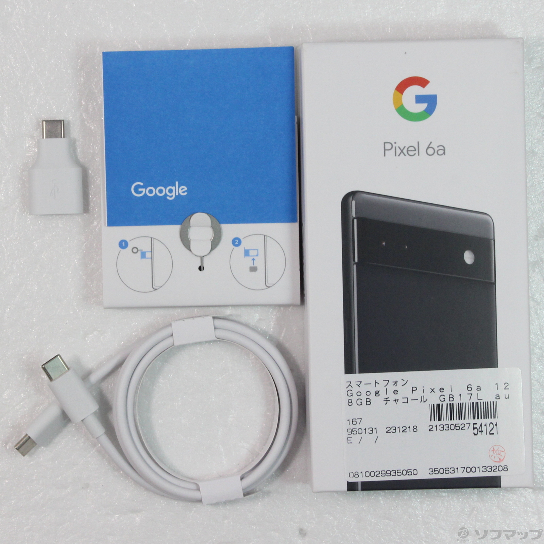 中古】Google Pixel 6a 128GB チャコール GB17L auロック解除SIMフリー