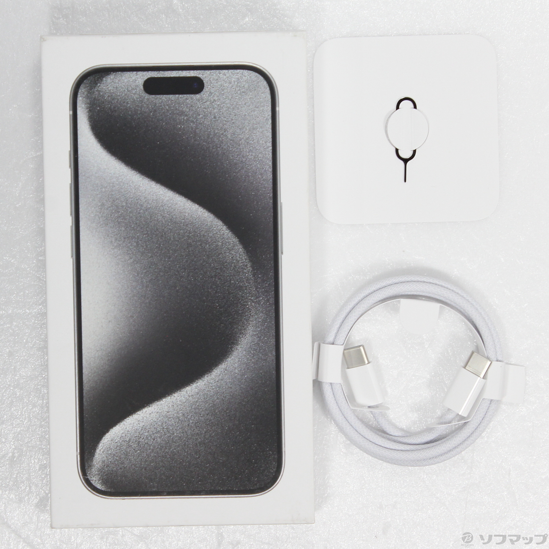 中古】iPhone15 Pro 512GB ホワイトチタニウム MTUJ3J／A SIMフリー