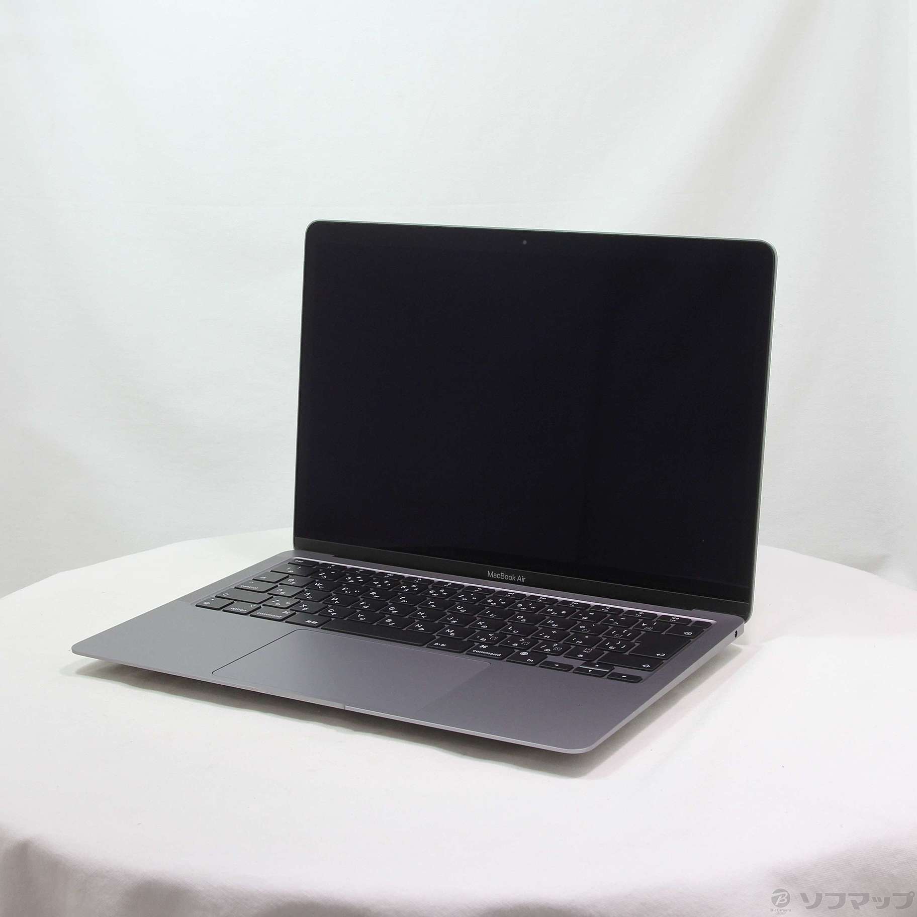 (中古)MacBook Air 13.3-inch Late 2020 MGN63J/A M1 8コアCPU_7コアGPU 8GB SSD256GB スペースグレイ (12.6 Monterey)(196-ud)