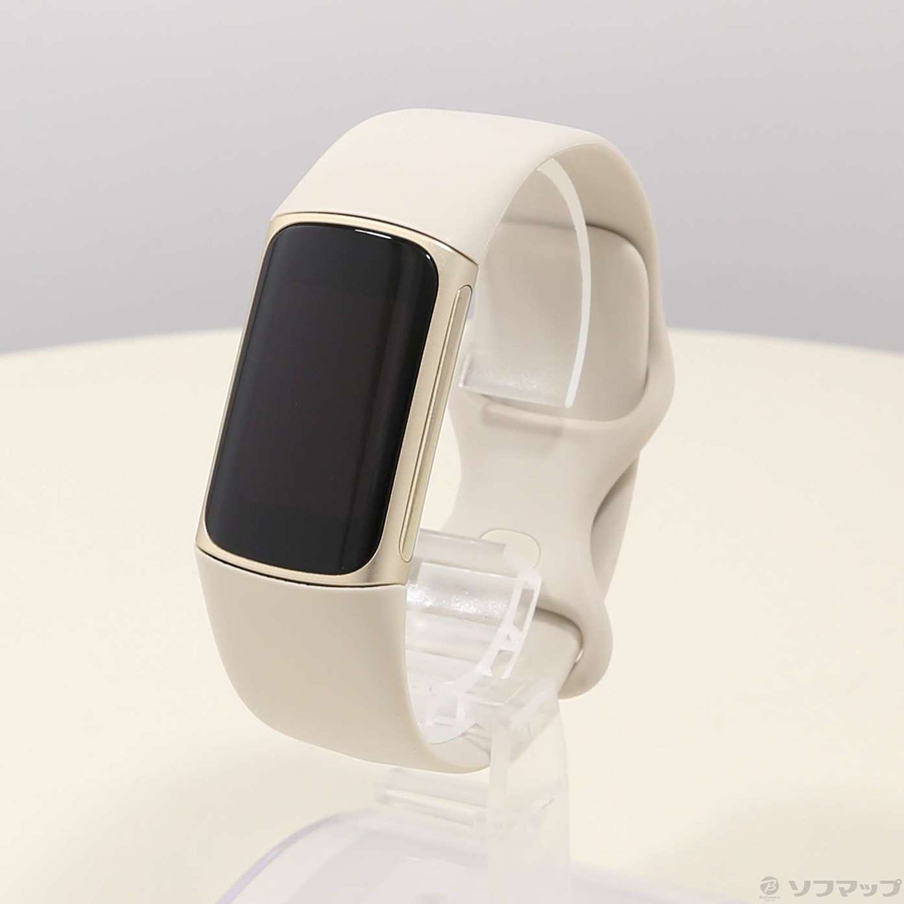 〔展示品〕 Fitbit Charge5 FB421GLWT-FRCJK ルナホワイト／ソフトゴールド