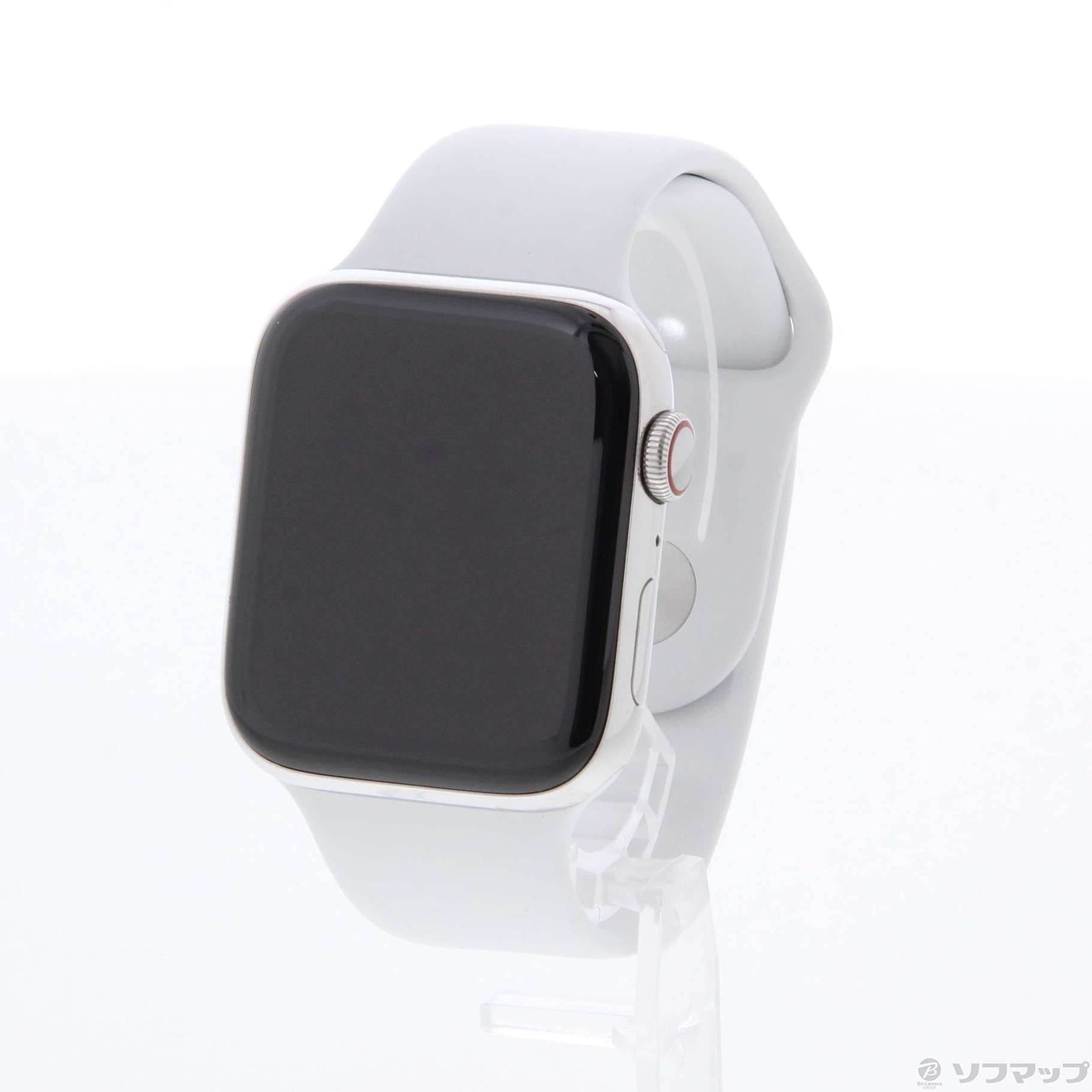 Apple Watch Series 4 GPS + Cellular 44mm ステンレススチールケース ホワイトスポーツバンド