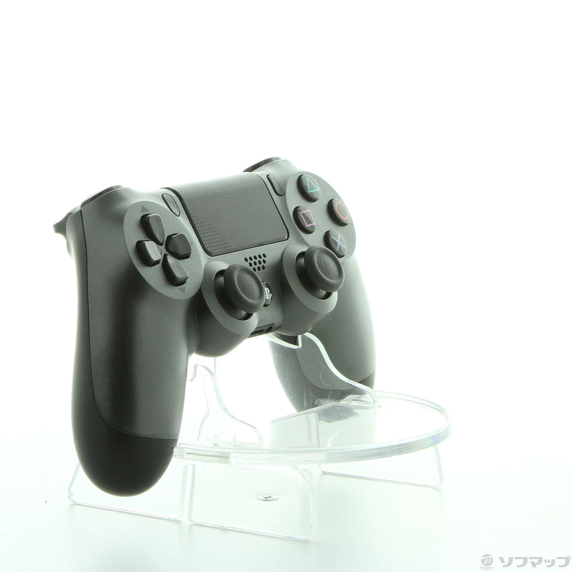 中古品〕 ワイヤレスコントローラー DUALSHOCK4 スチールブラック