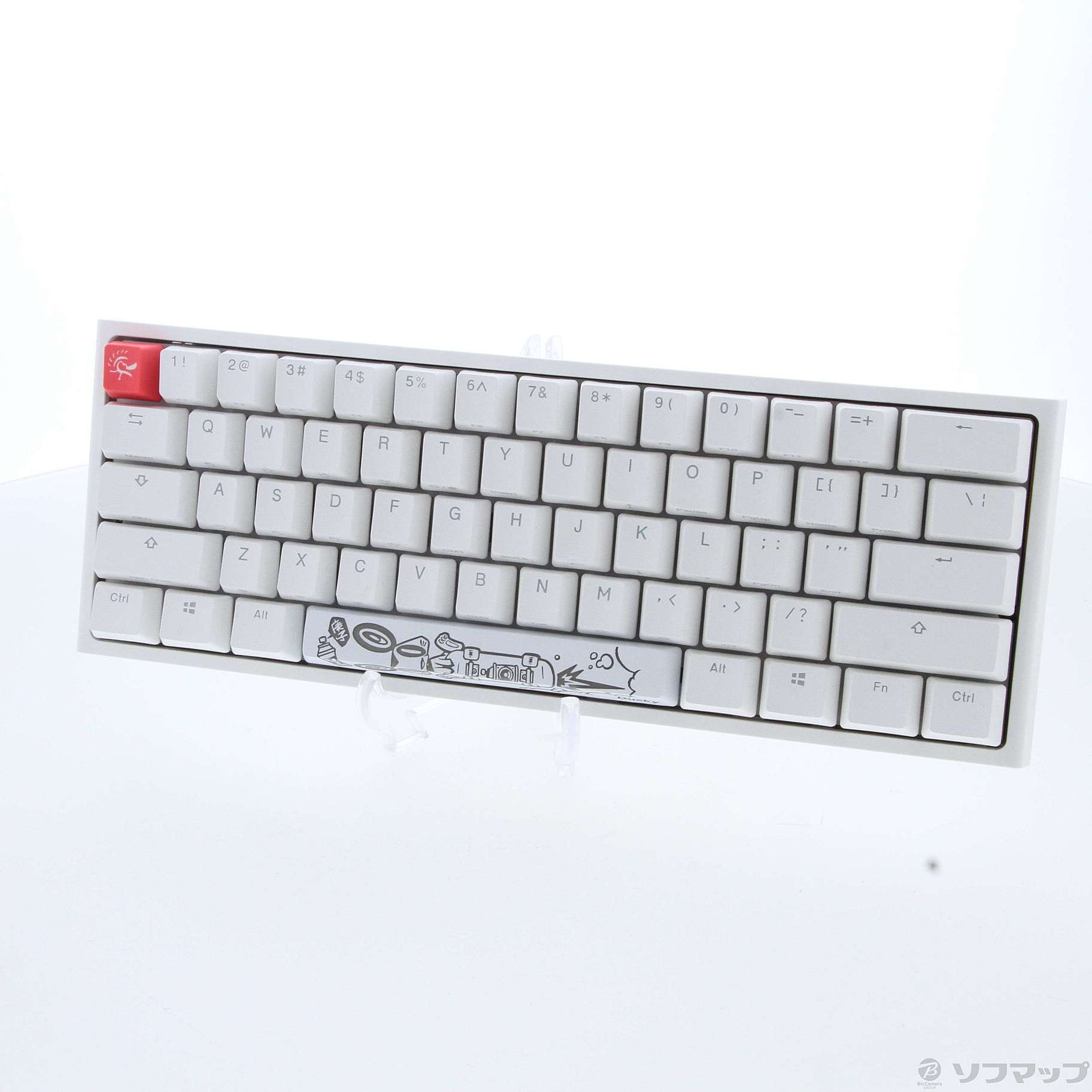 中古】One 2 Mini RGB Pure White RGB 60%サイズ CherryMX ピンク軸 