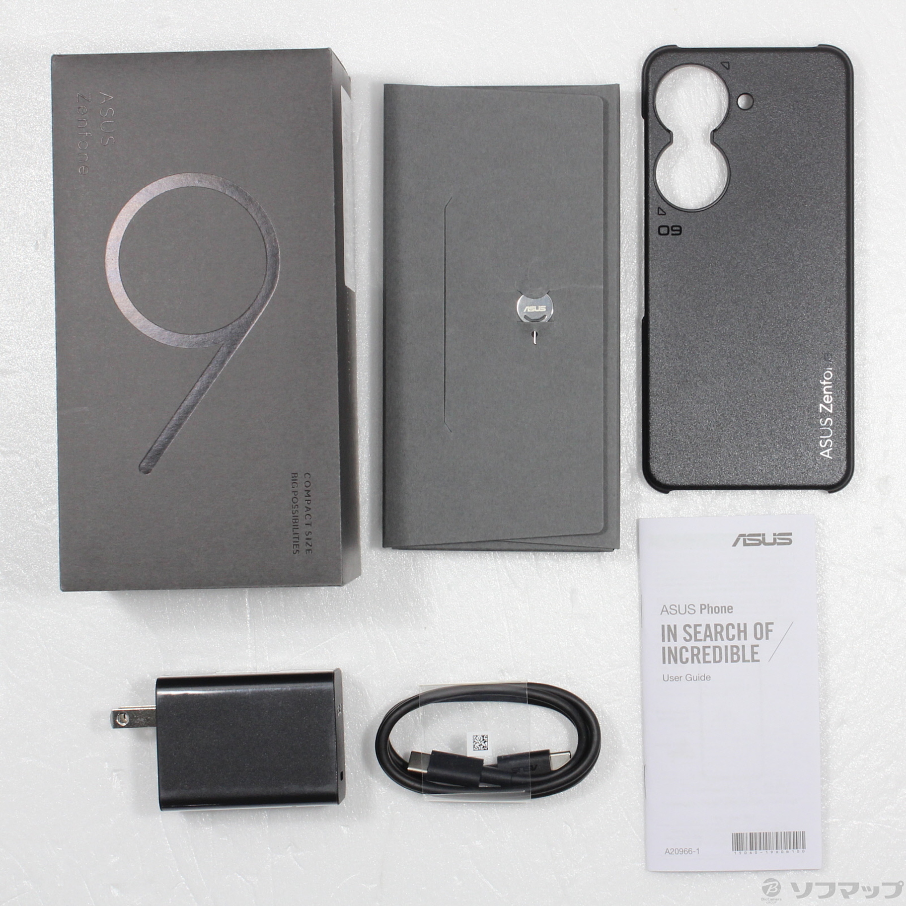 中古】Zenfone 9 128GB ミッドナイトブラック ZF9-BK8S128 SIMフリー ...