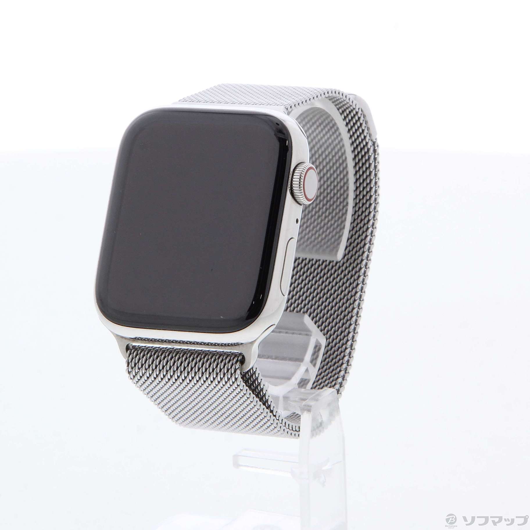 スマホ/家電/カメラApple Watch Series5 44mm ステンレス　ミラネーゼループ
