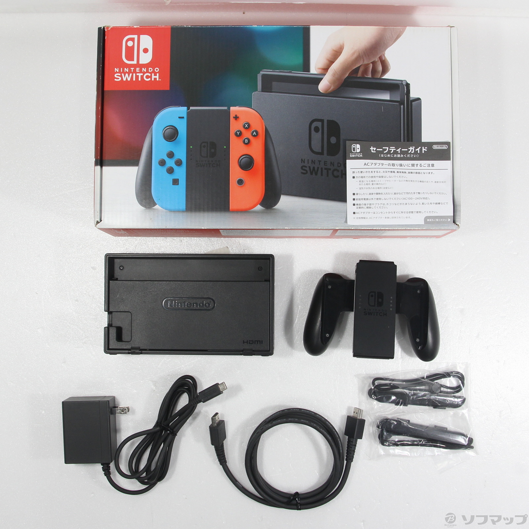 ジャンク品〕 Nintendo Switch Joy-Con (L) ネオンブルー／ (R) ネオン 