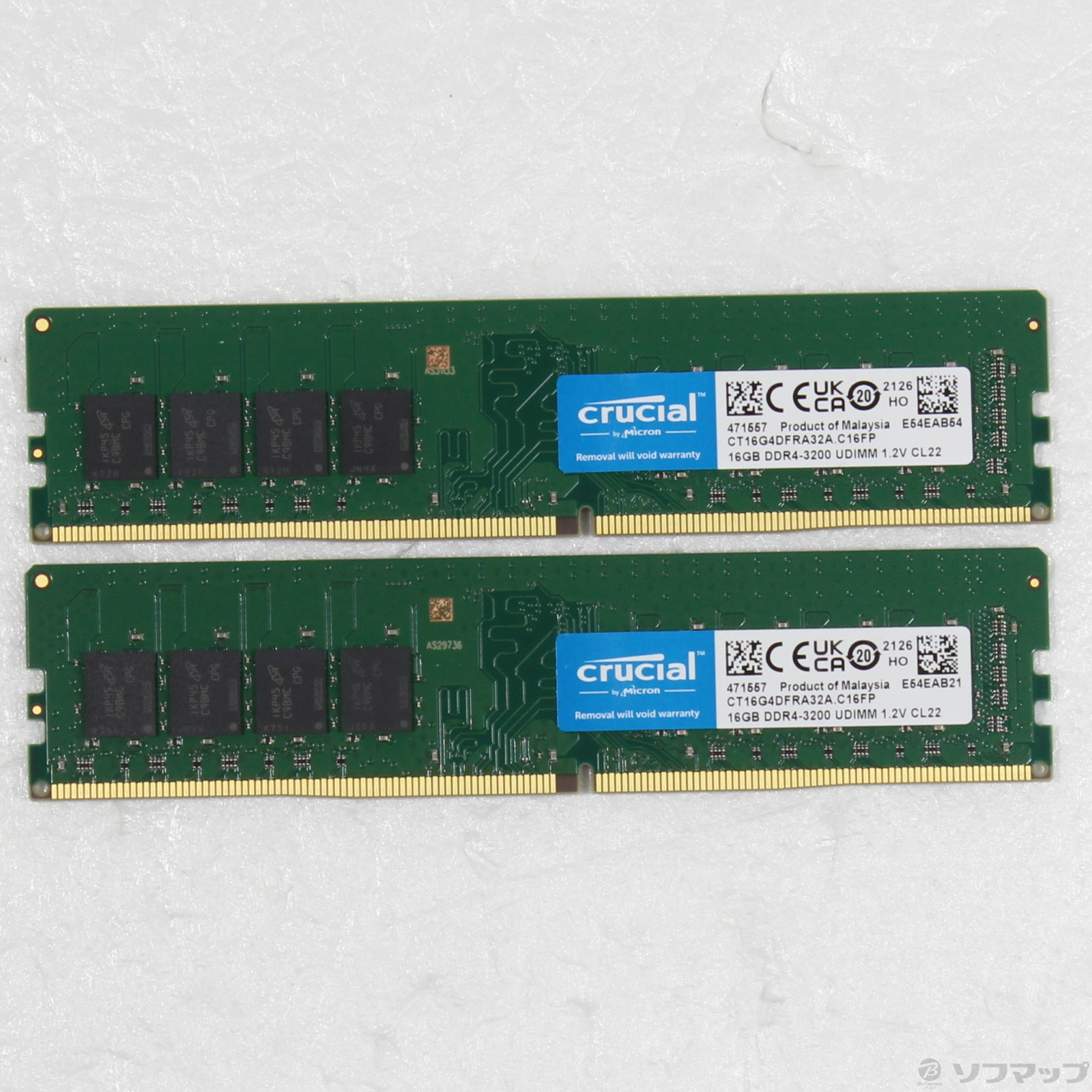 中古】CT2K16G4DFRA32A 32GB 16GB×2枚組 [2133052906162] - 法人