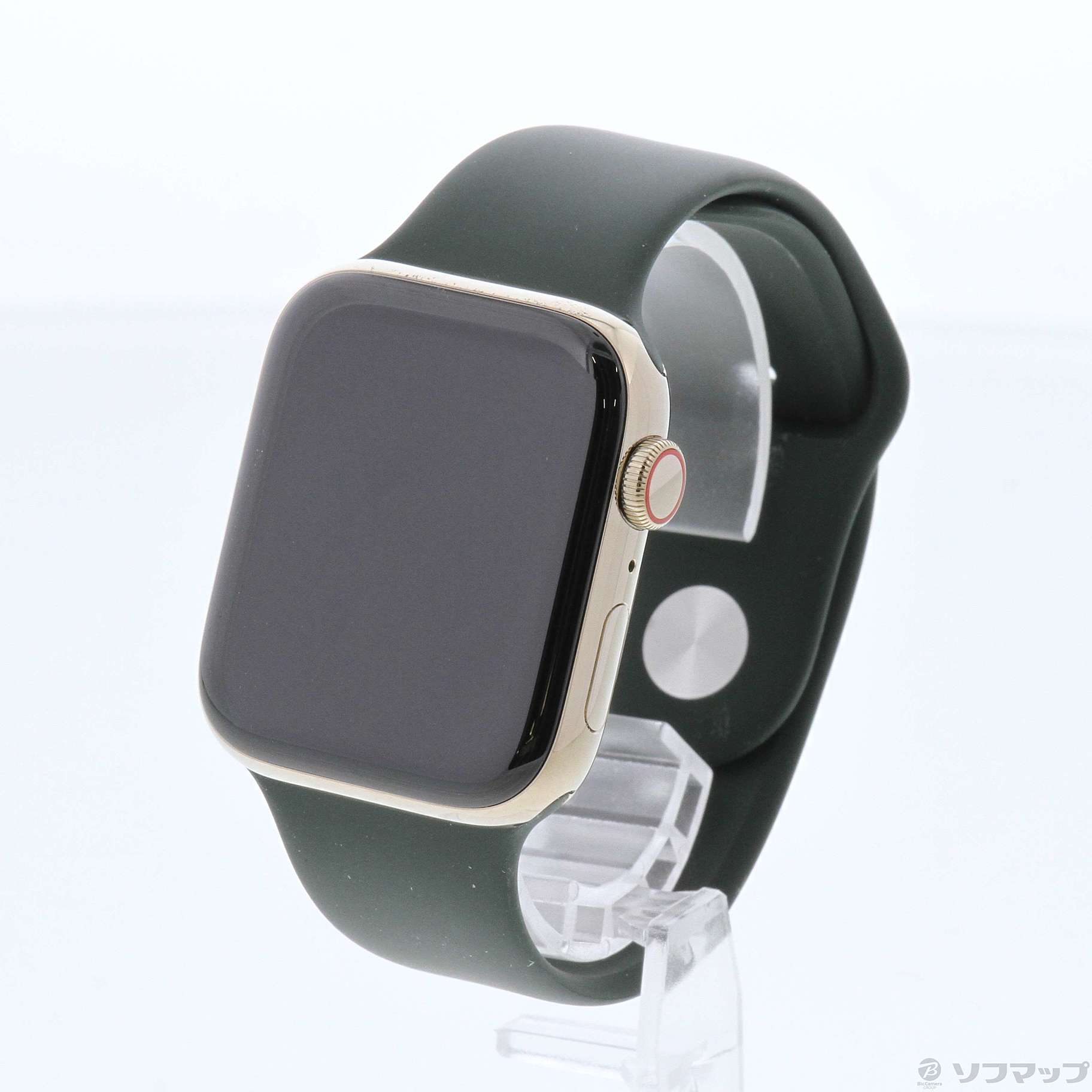 Apple Watch Series 6 GPS + Cellular 44mm ゴールドステンレススチールケース キプロスグリーンスポーツバンド