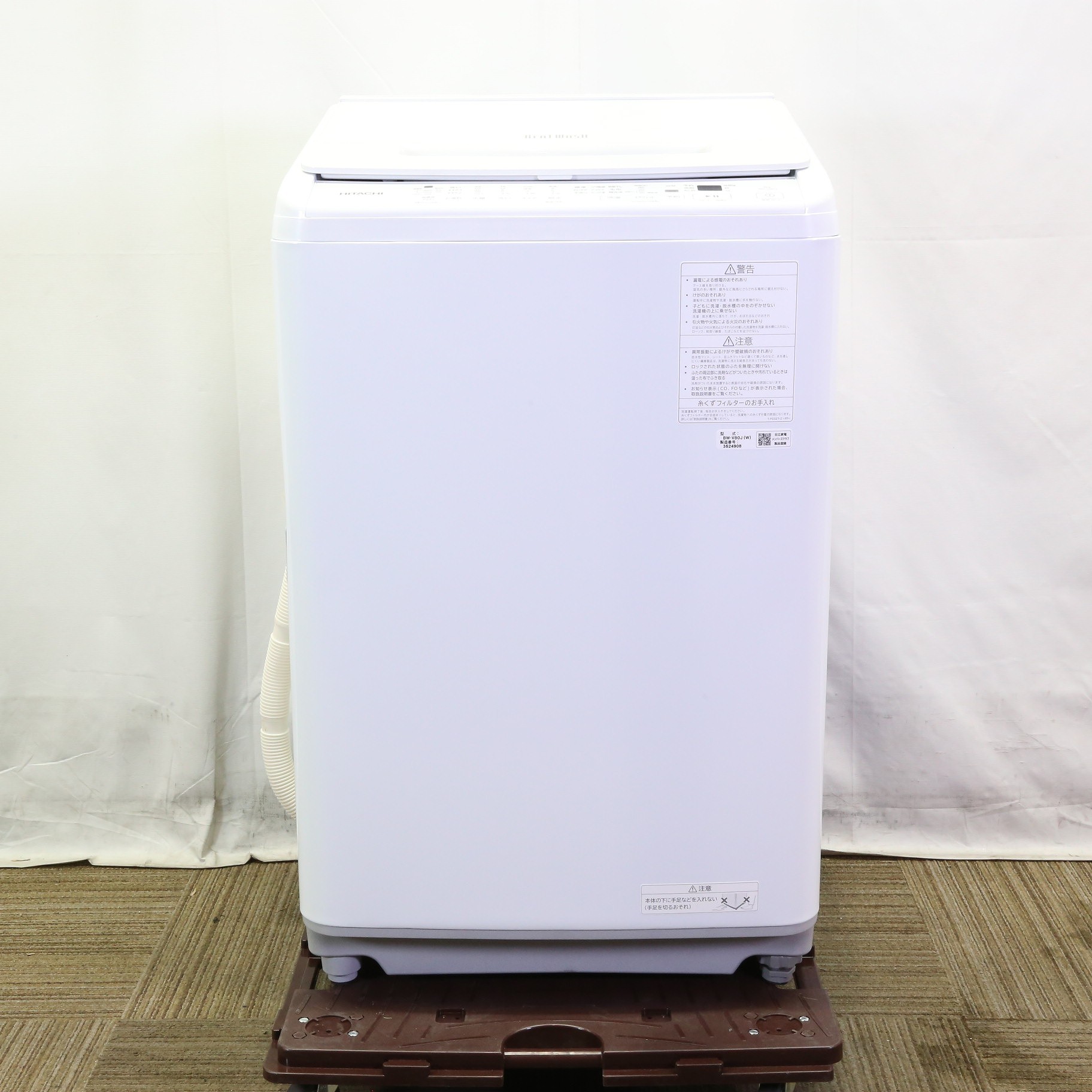 中古】〔中古品〕 インバーター洗濯機８ｋｇ BW-V80J-W ［洗濯8.0kg 