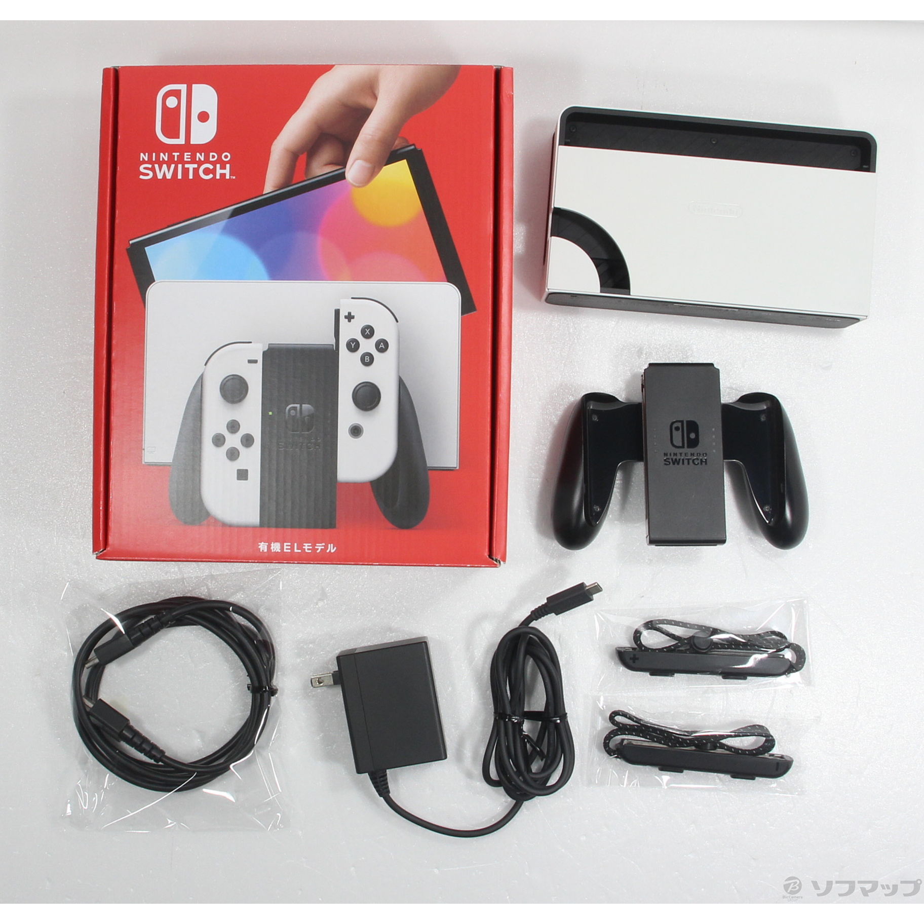 中古】Nintendo Switch 有機ELモデル Joy-Con(L)／(R) ホワイト