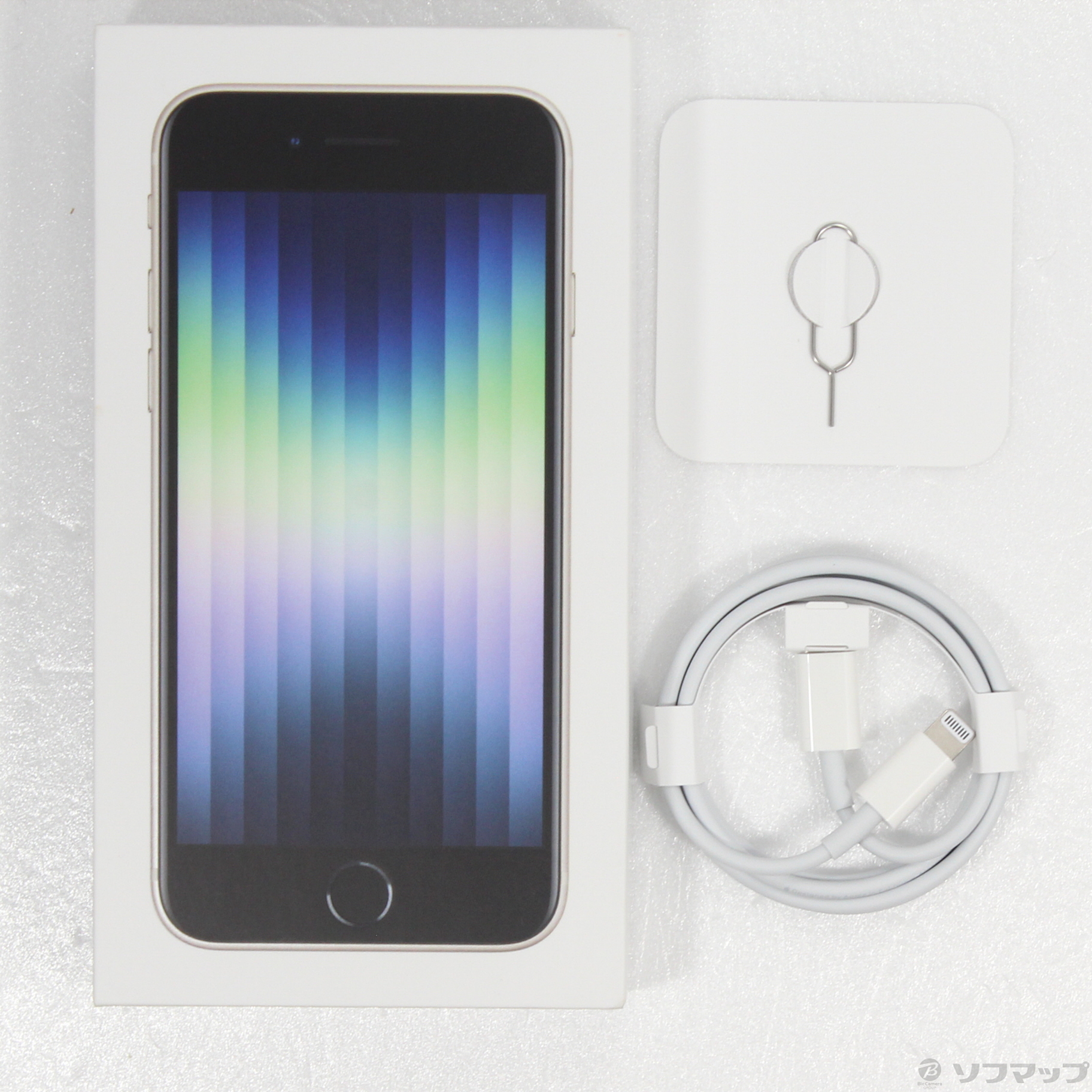 中古】iPhone SE 第3世代 64GB スターライト MMYD3J／A SIMフリー