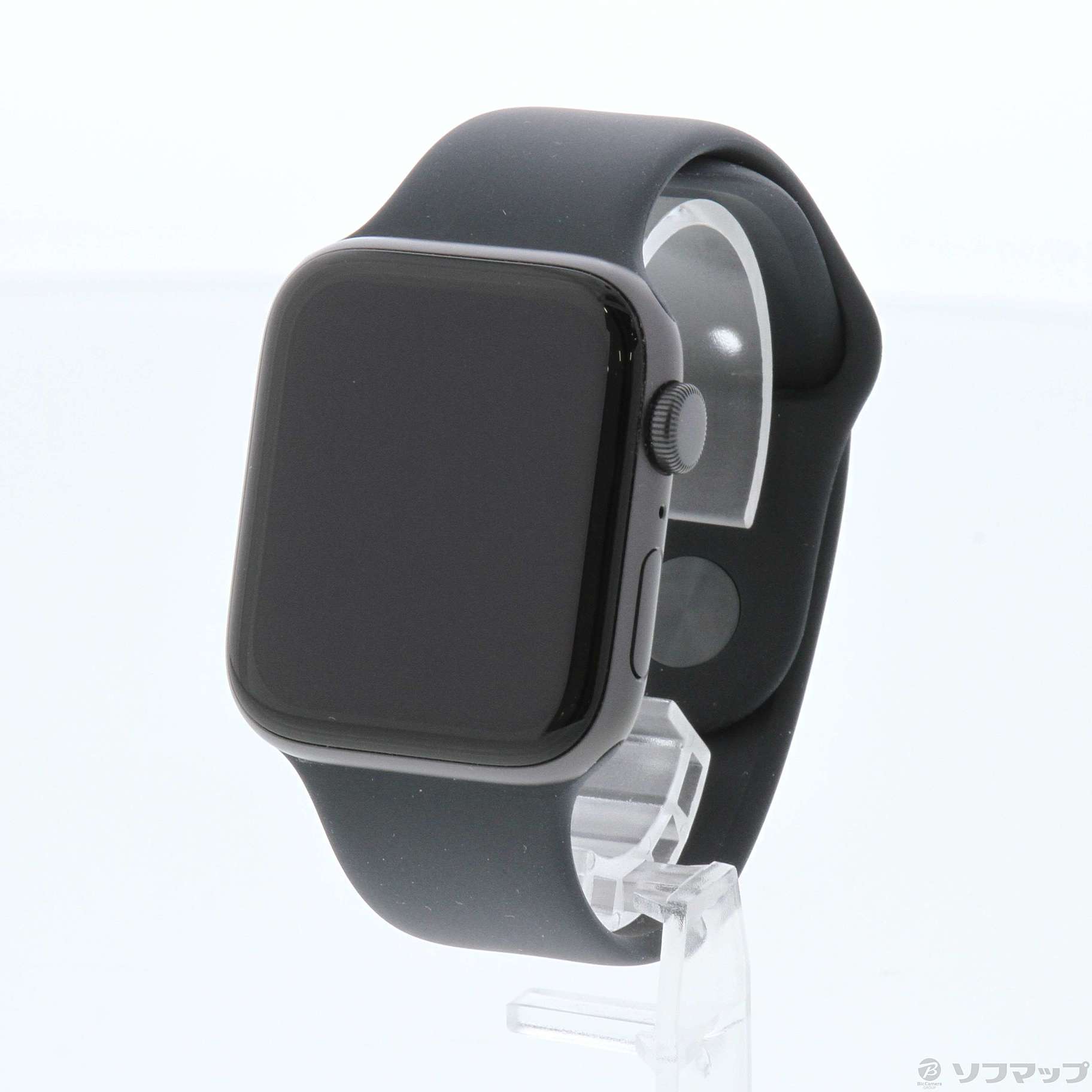 Apple Watch SE 第1世代 GPS 44mm スペースグレイアルミニウムケース ブラックスポーツバンド