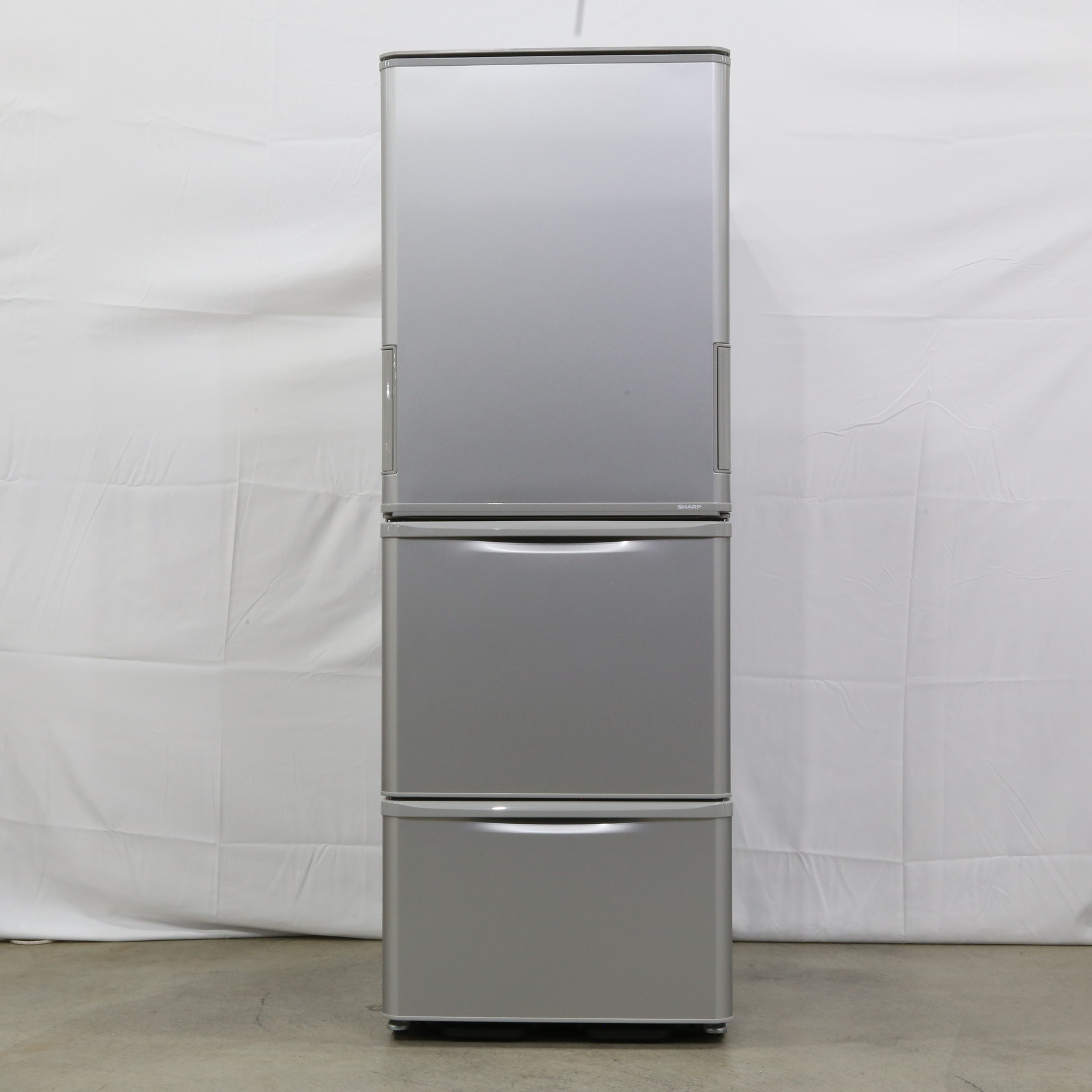 中古】〔展示品〕 冷蔵庫 マットシルバー SJ-W358K-S ［幅60cm ／350L