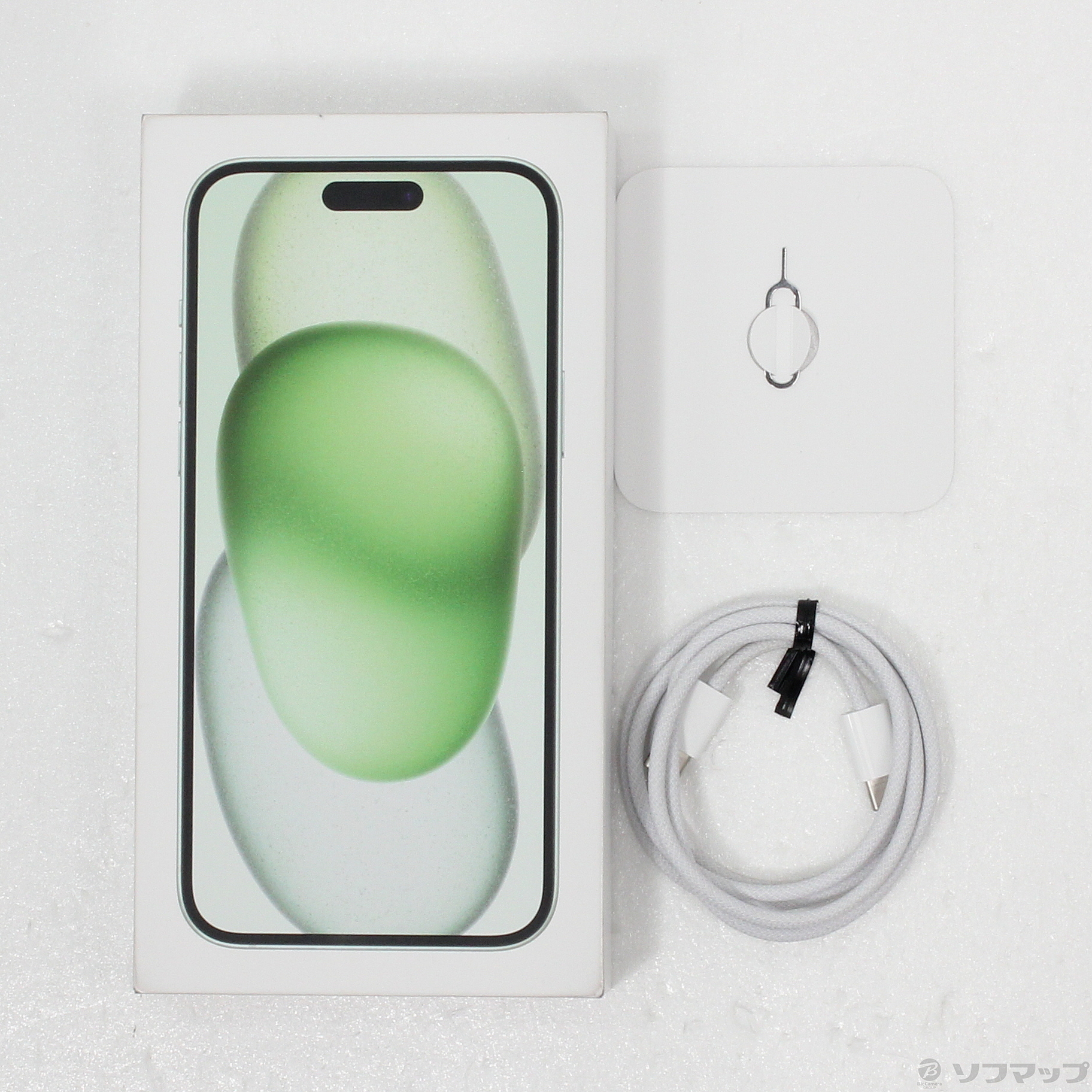 中古】iPhone15 Plus 128GB グリーン MU0E3J／A SIMフリー 