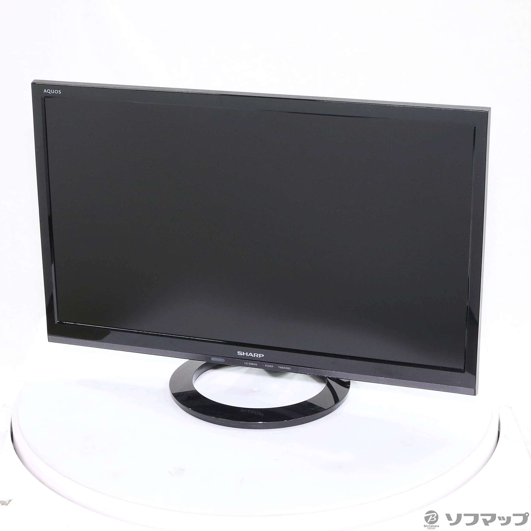 〔中古品〕 LC-22K45-B [22V型] AQUOS(アクオス) 地上・BS・110度CSデジタル フルハイビジョン 液晶テレビ  AQUOS(アクオス) ブラック系 LC-22K45-B ［22V型 ／フルハイビジョン］