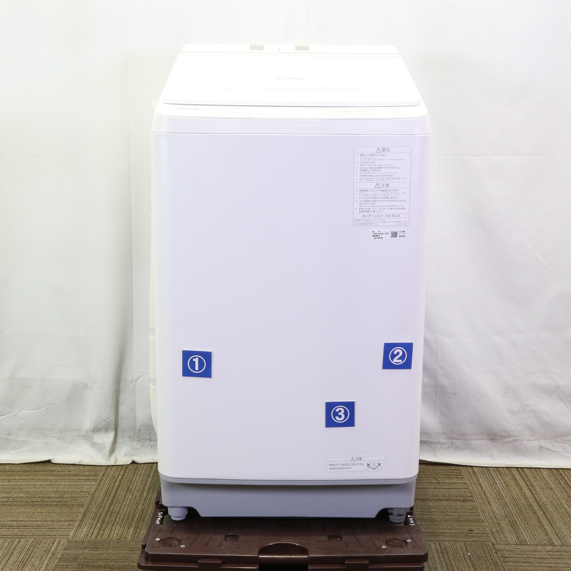 中古】〔中古品〕 インバーター洗濯機9k以上 BW-X100J-W ［洗濯10.0