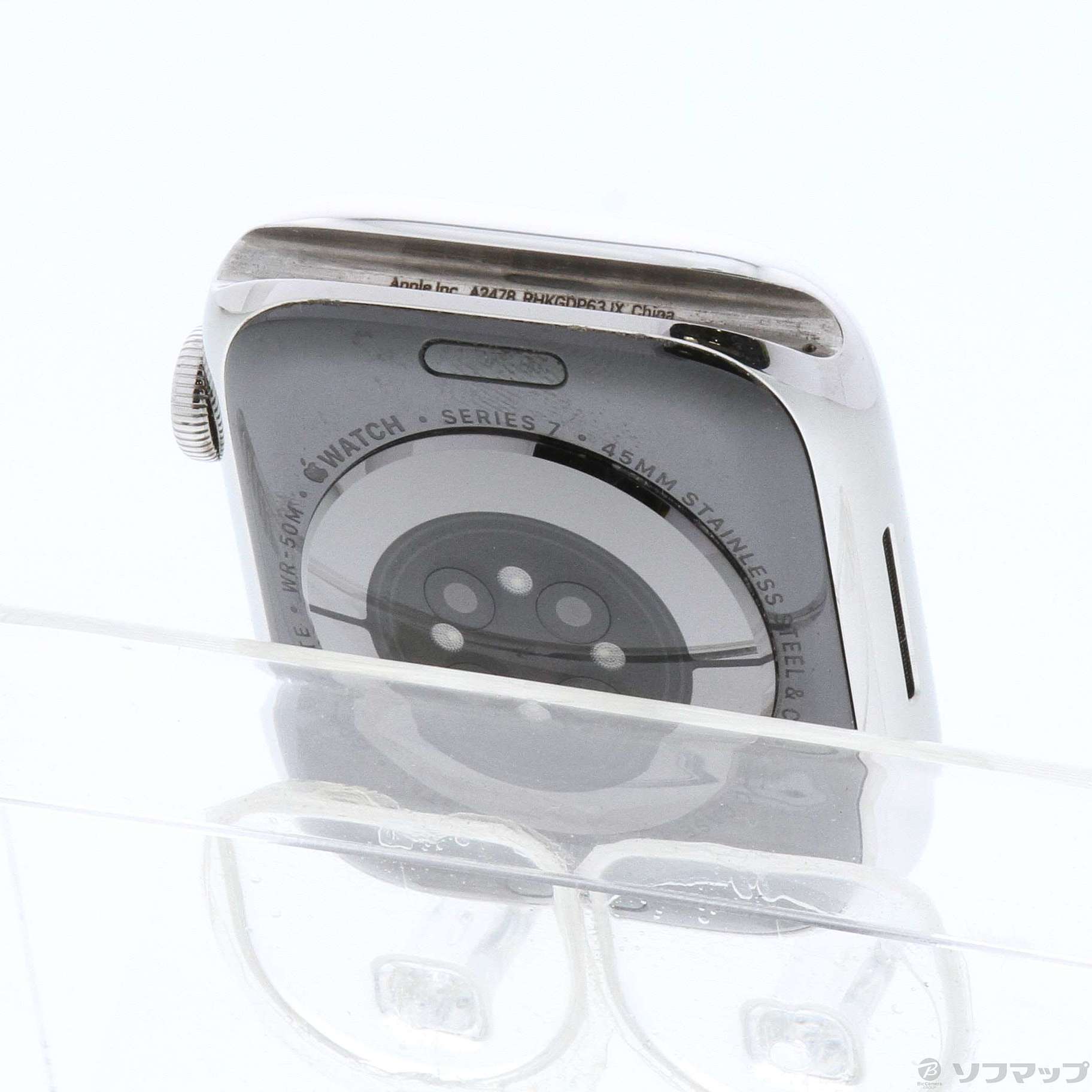 中古】Apple Watch Series 7 GPS + Cellular 45mm シルバーステンレス ...