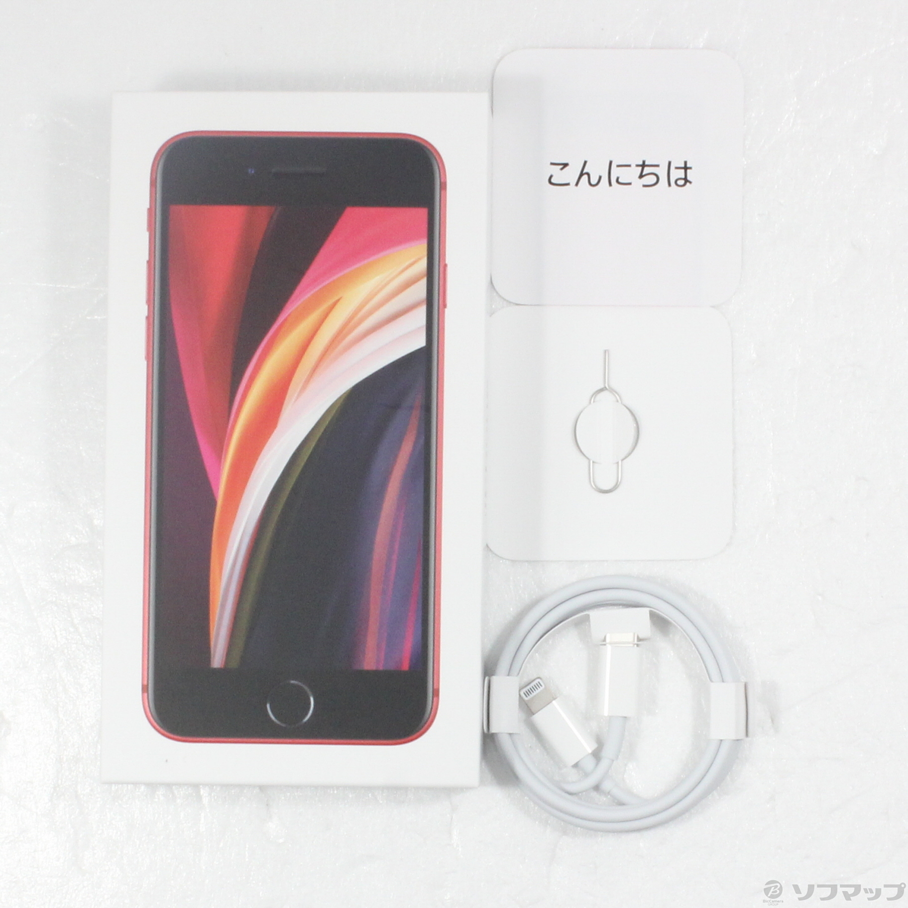 中古】iPhone SE 第2世代 128GB プロダクトレッド MHGV3J／A SIMフリー