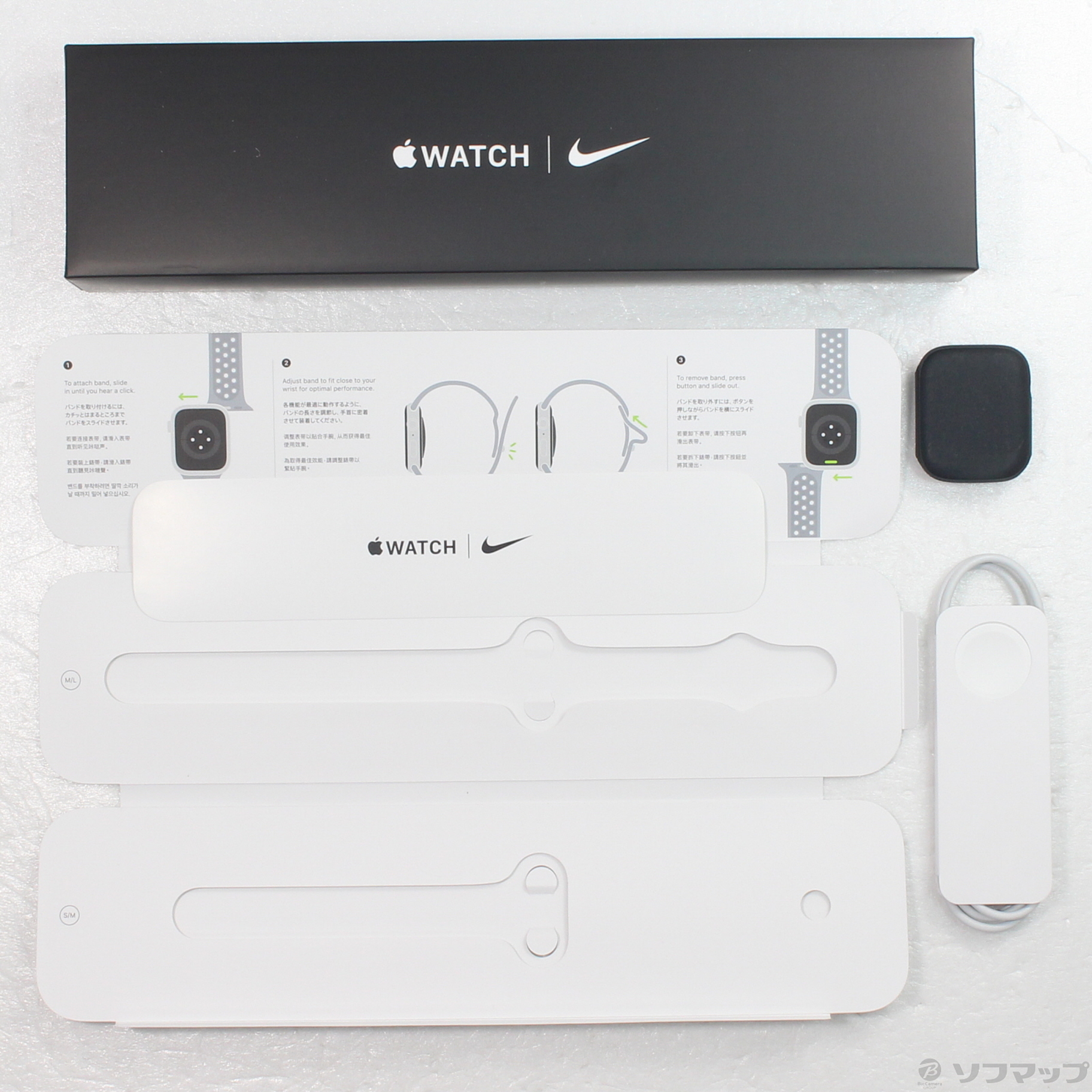 中古】Apple Watch Series 7 Nike GPS 45mm ミッドナイトアルミニウム 